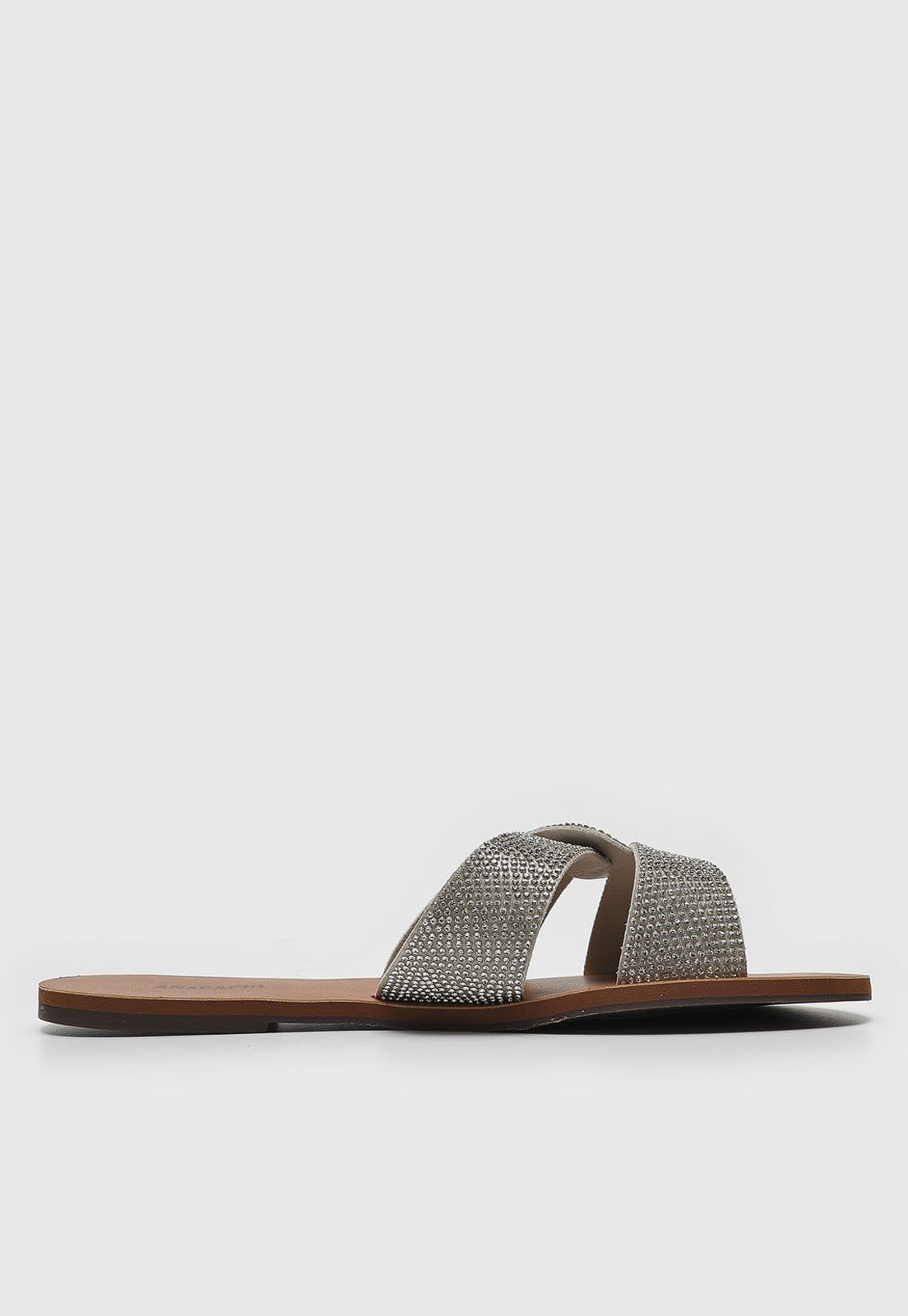 Vista 2 Rasteira Anacapri Tiras Hotfix Anacapri prata