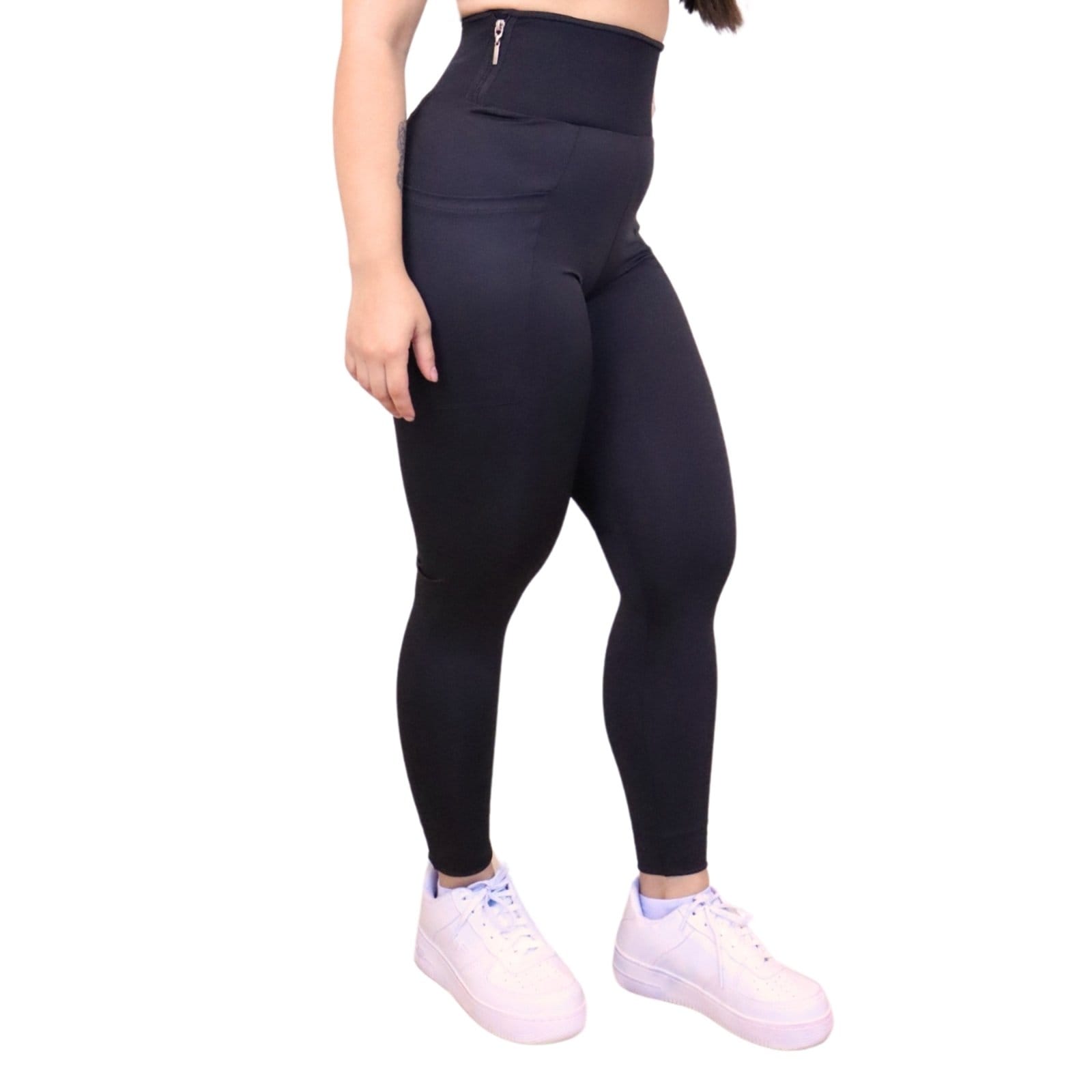 Vista principal Calça Legging Heide Ribeiro ZipSecure Pocket Compression Heide Ribeiro preto