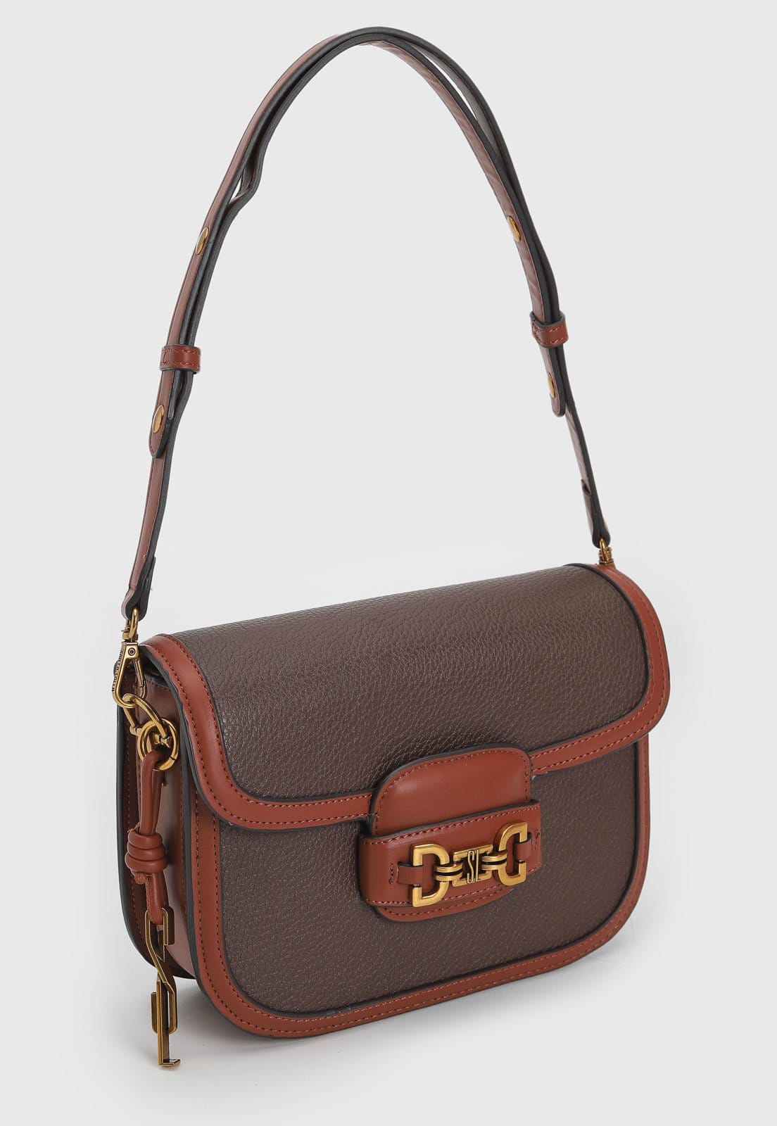 Vista 2 Bolsa Tiracolo Santa Lolla Alça Ajustável Santa Lolla marrom