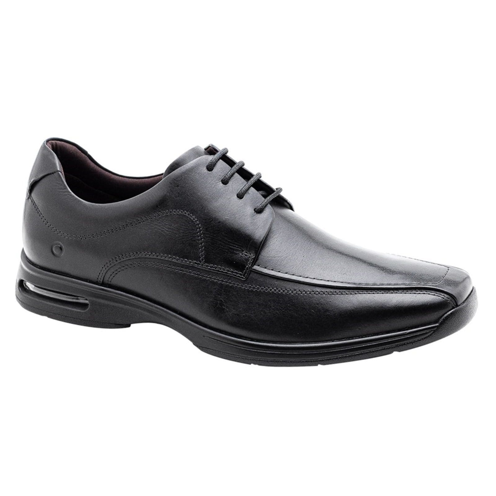 Vista 2 Sapato Social De Couro Democrata Smart Comfort Ar Spot 448026 DEMOCRATA preto