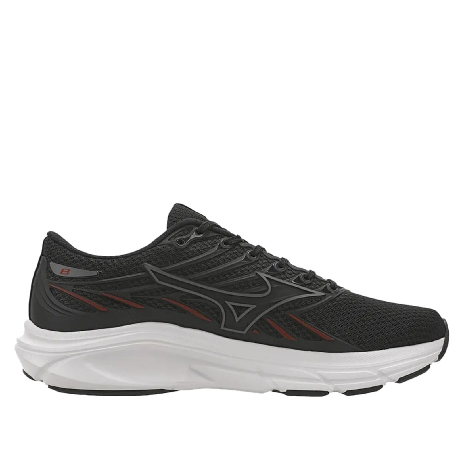 Vista principal Tênis Masculino Mizuno Jet 8 SOFTIERFOAM Vermelho Mizuno preto