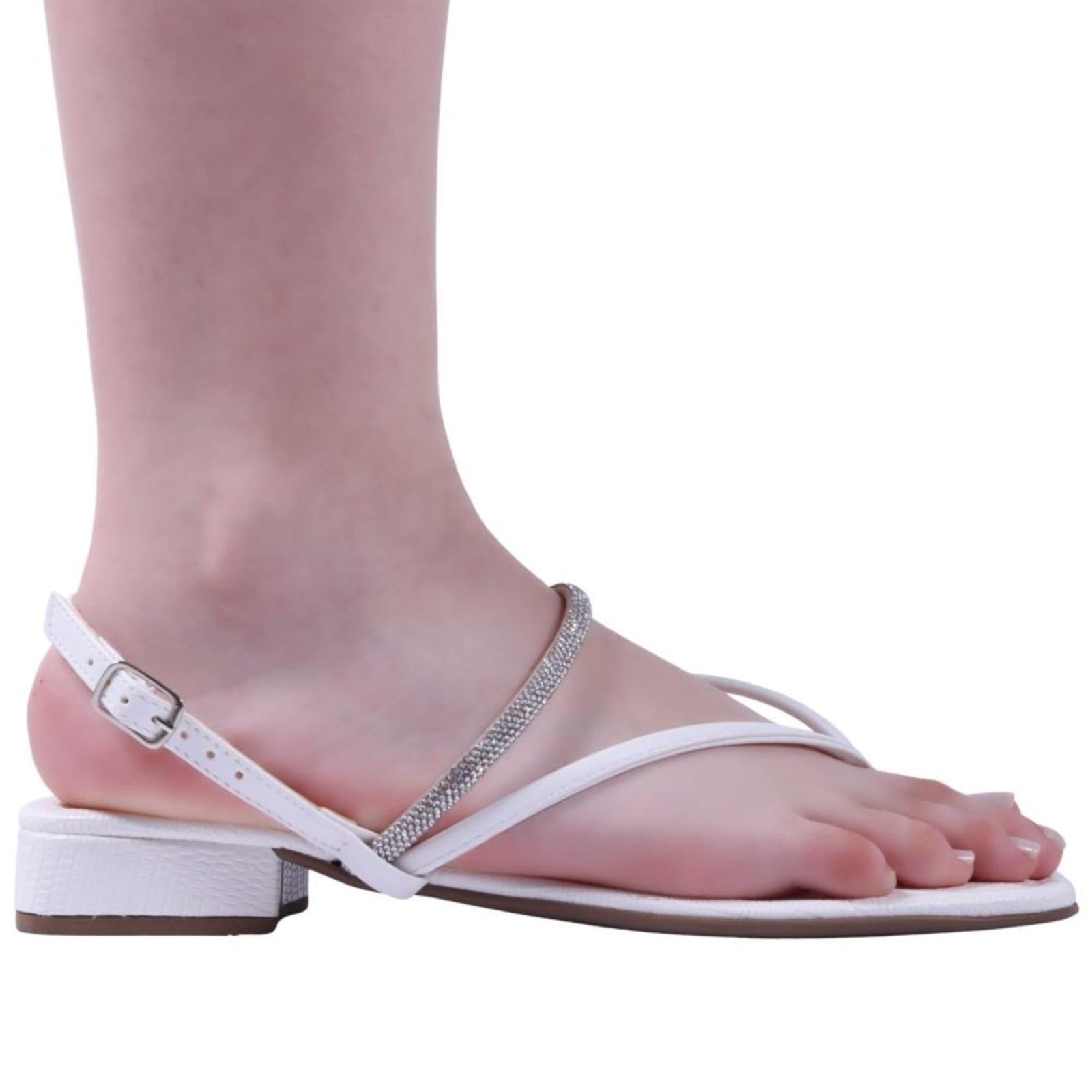 Vista principal Sandália Feminina Zariff 5014094 Branco Zariff incolor