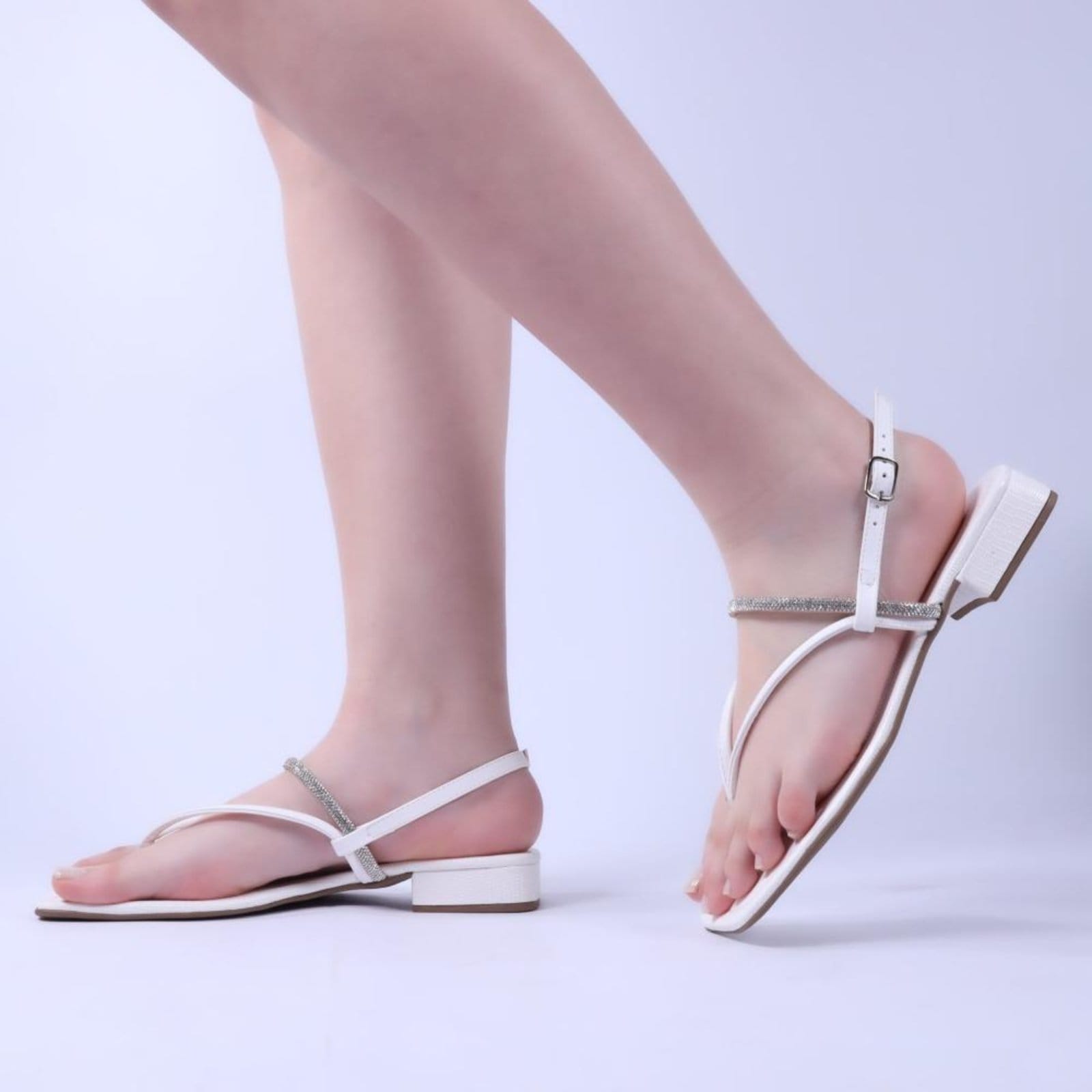 Vista 2 Sandália Feminina Zariff 5014094 Branco Zariff incolor