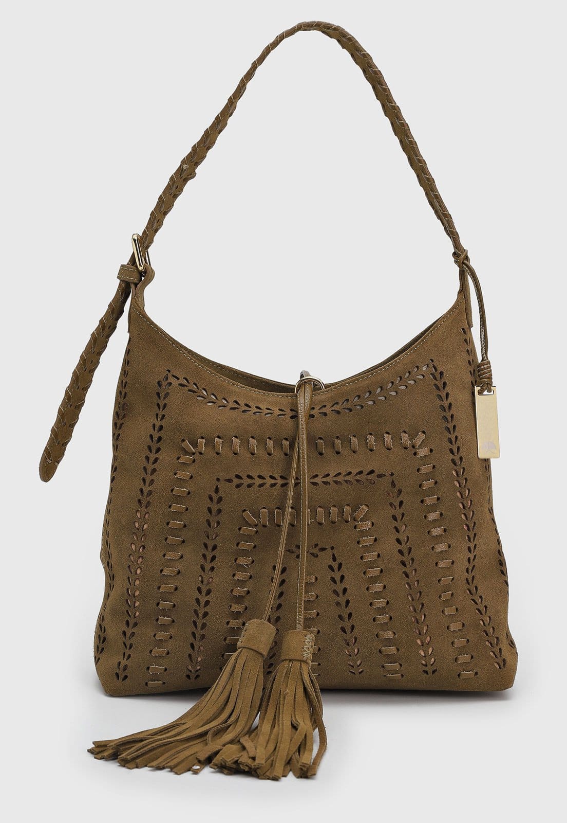 Bolsa Feminina Luiza Barcelos Grande Detalhe Trançado