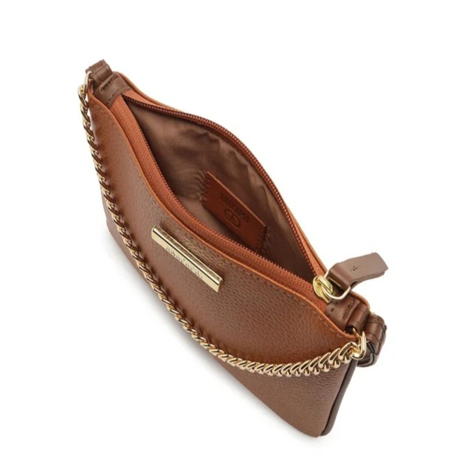 Vista 2 Bolsa Anacapri Tiracolo Média Corrente Anacapri marrom