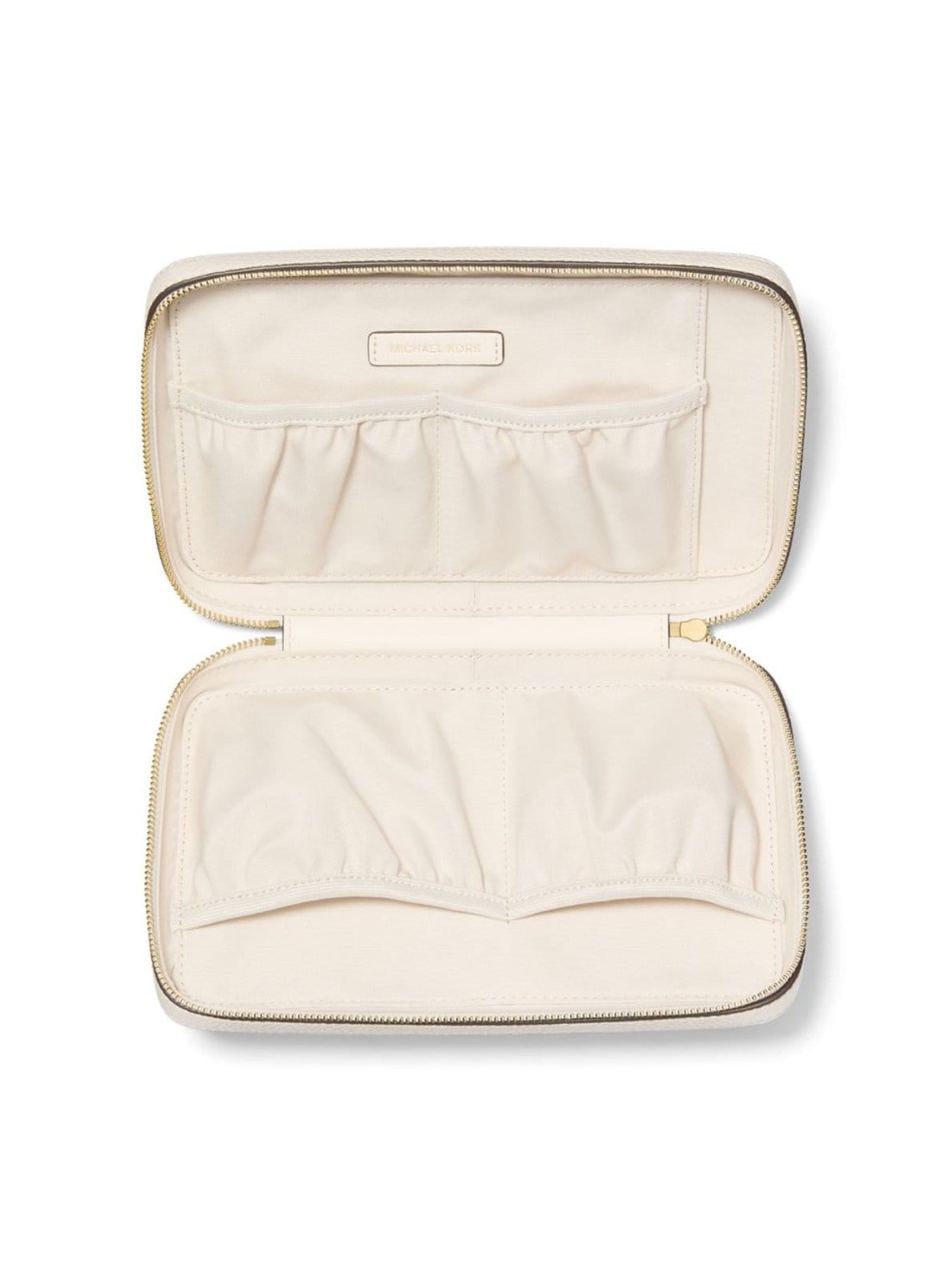 Vista 2 Necessaire Organizadora De Couro 32T5gtmv3l289 Michael Kors branco