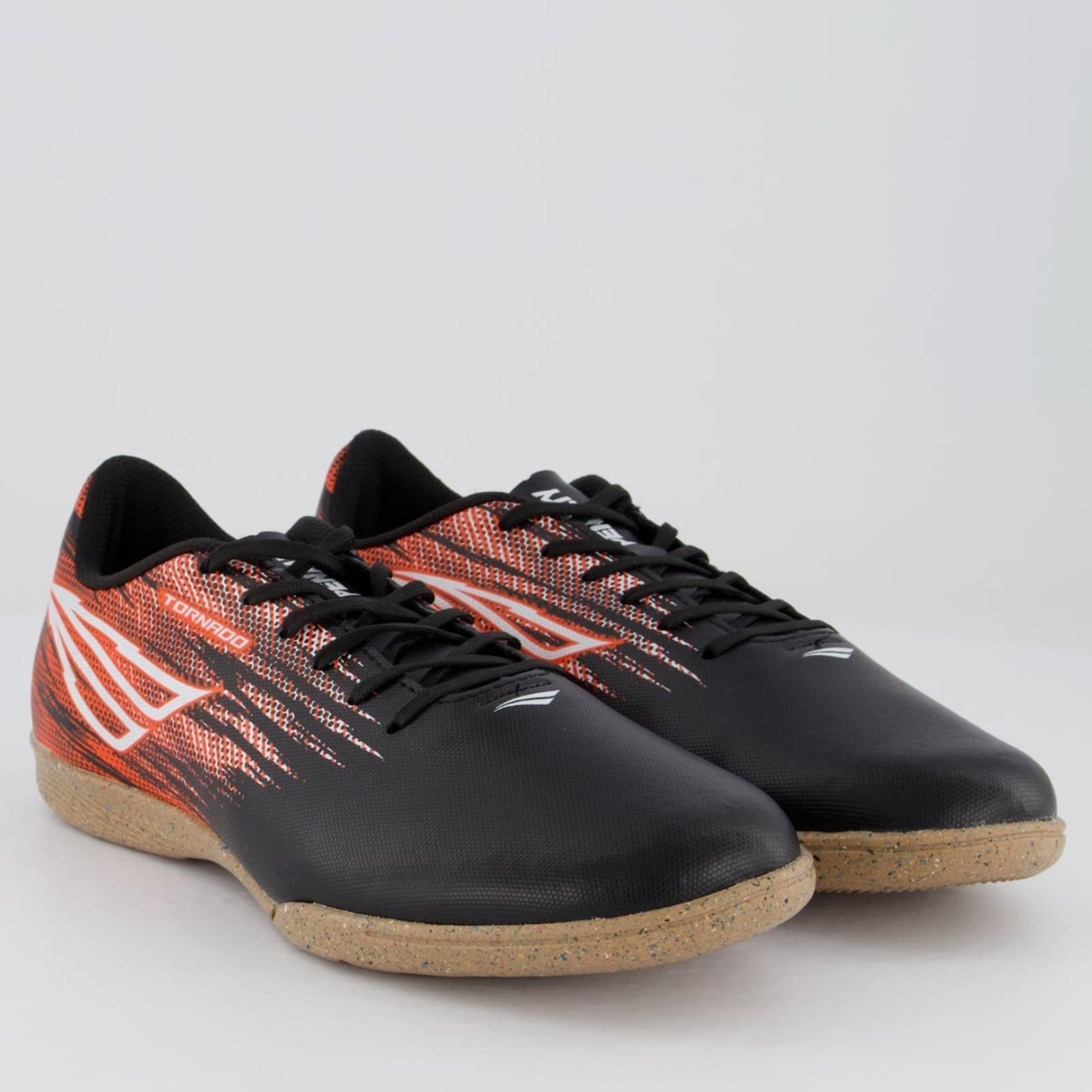 Vista 2 Chuteira Penalty Tornado Futsal Preta Penalty preto