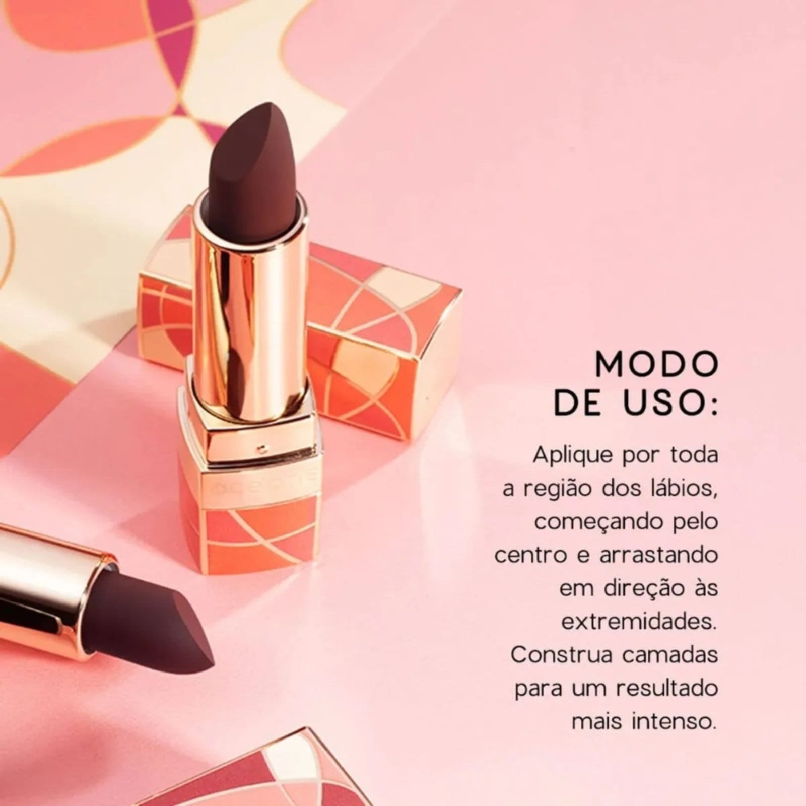 Vista 2 Océane Capri Lipstick Godness - Batom Semi-matte - 3,5g Oceane vinho