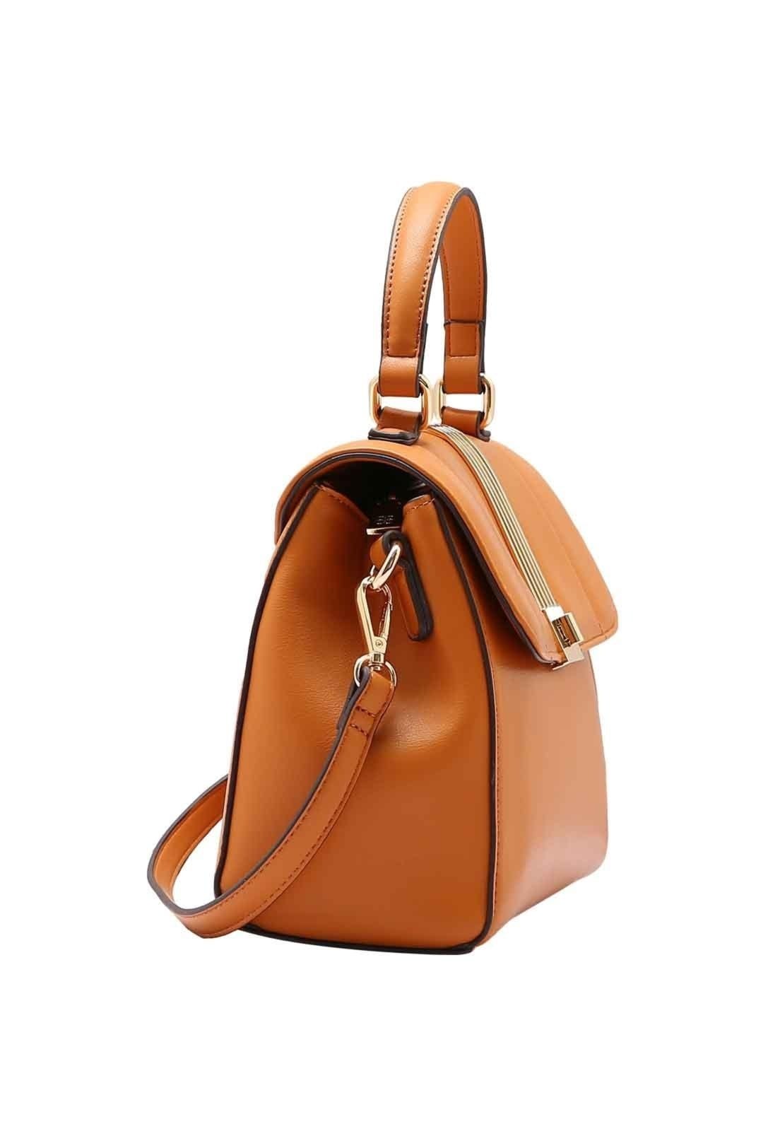 Vista 2 Bolsa Feminina Chenson Original Atemporal Mão 3485068 Chenson caramelo