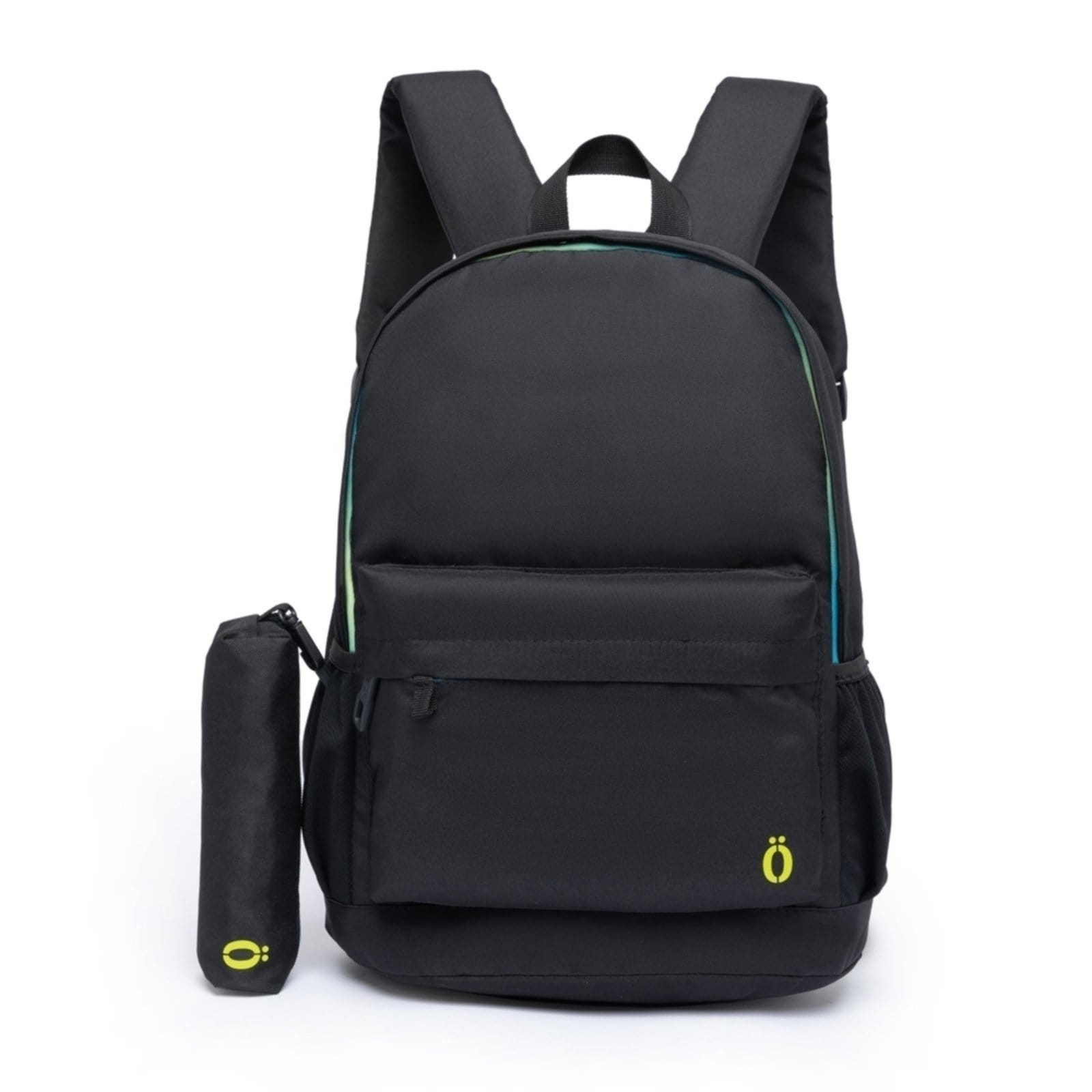Vista principal Kit Mochila Estojo Casual Reforçada Resistente Masculino Ozil preto