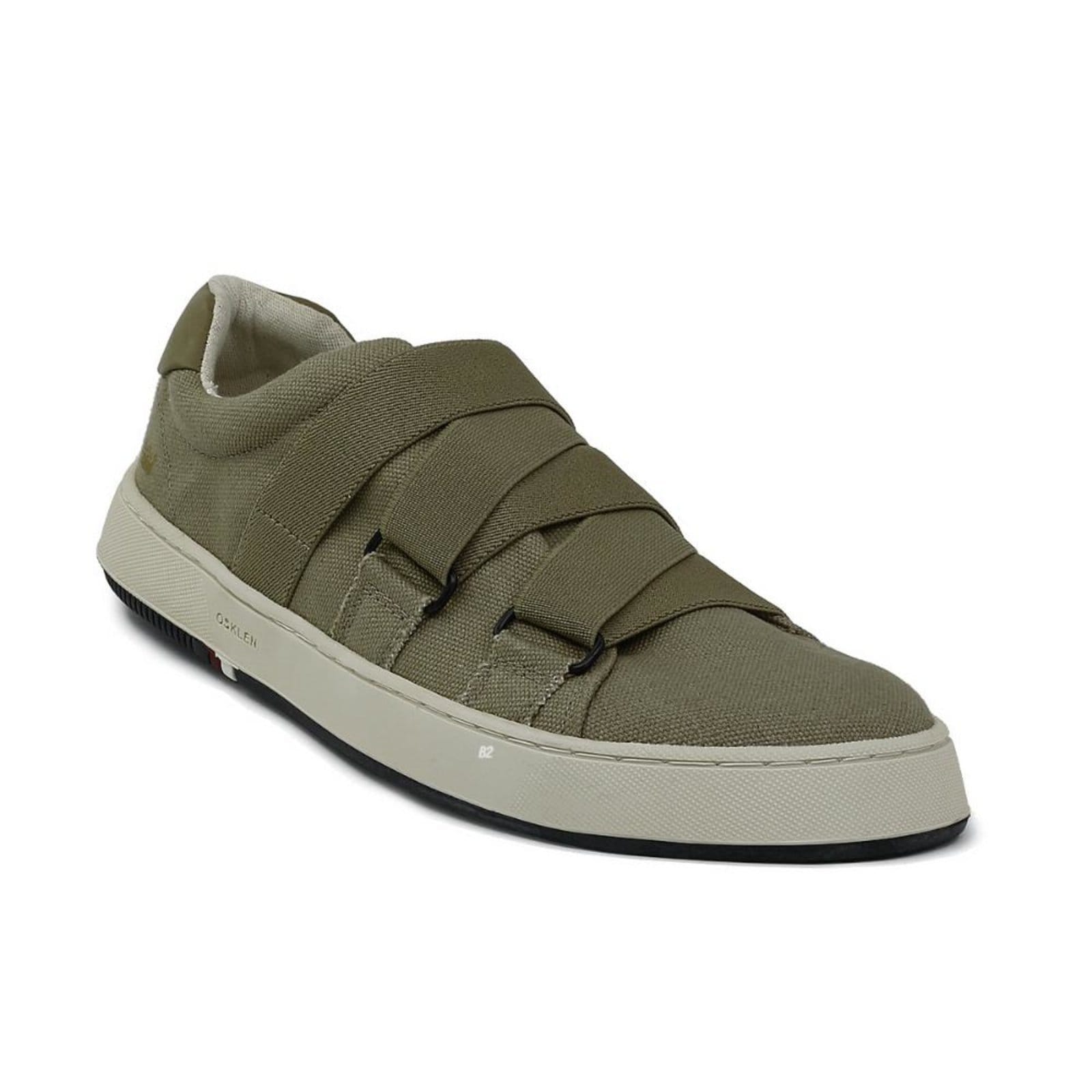 Vista 2 Tênis Osklen Soho Lona Lisa Elástico Masculino Osklen bege