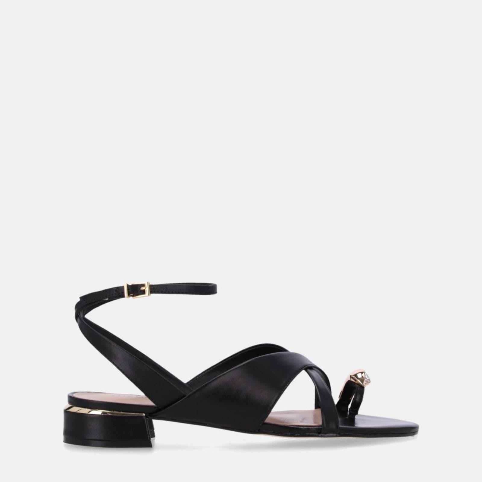 Vista principal Sandália Rasteira Luz da Lua - 80910005 Luz Da Lua Luz Da Lua preto