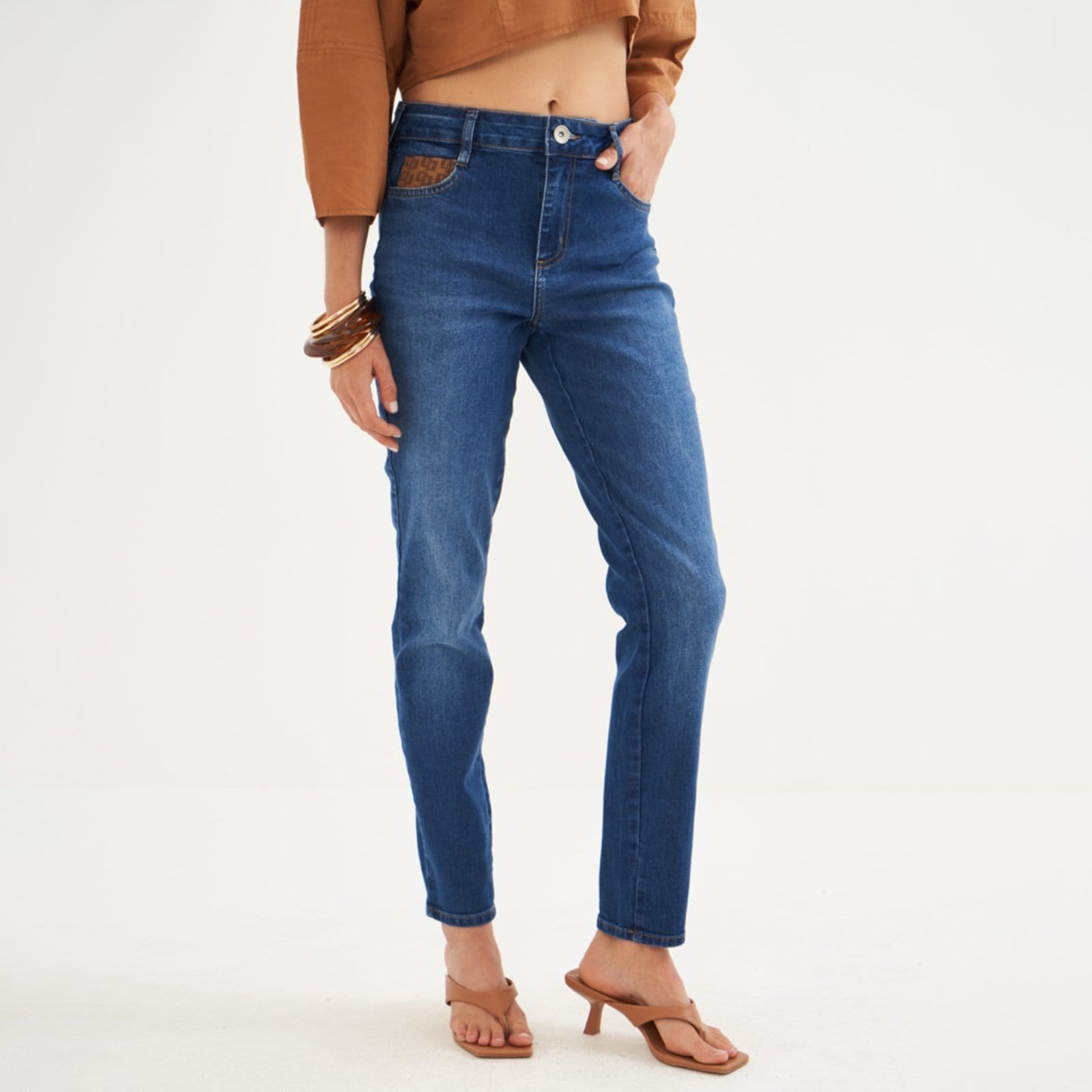 Calça Jeans Colcci Bia Pocket Pr26 Feminino