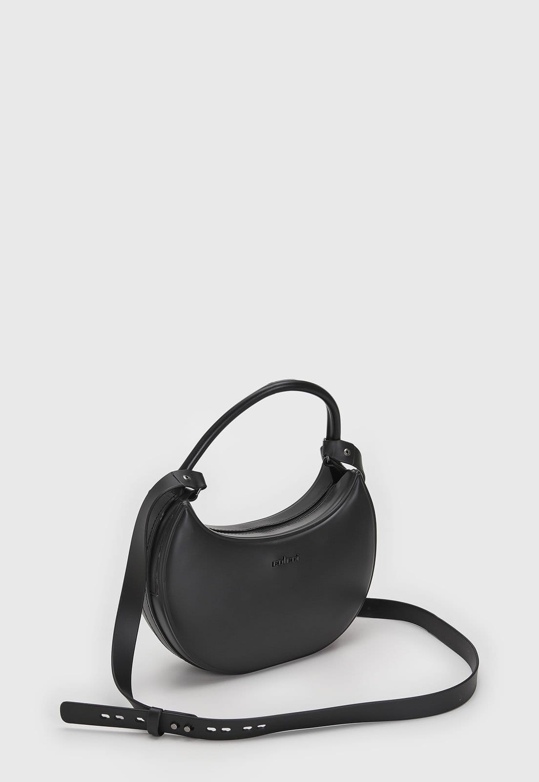 Vista 2 Bolsa Tiracolo Colcci Alça Dupla Preta Colcci preto