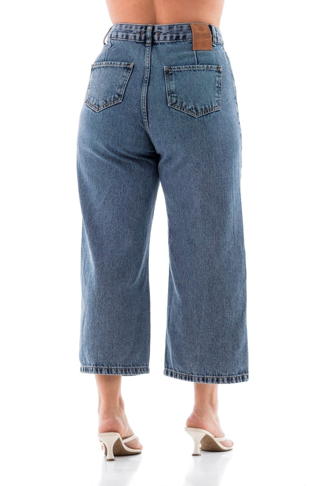 Vista 2 Pantacourt Feminina Arauto ARAUTO JEANS azul/jeans