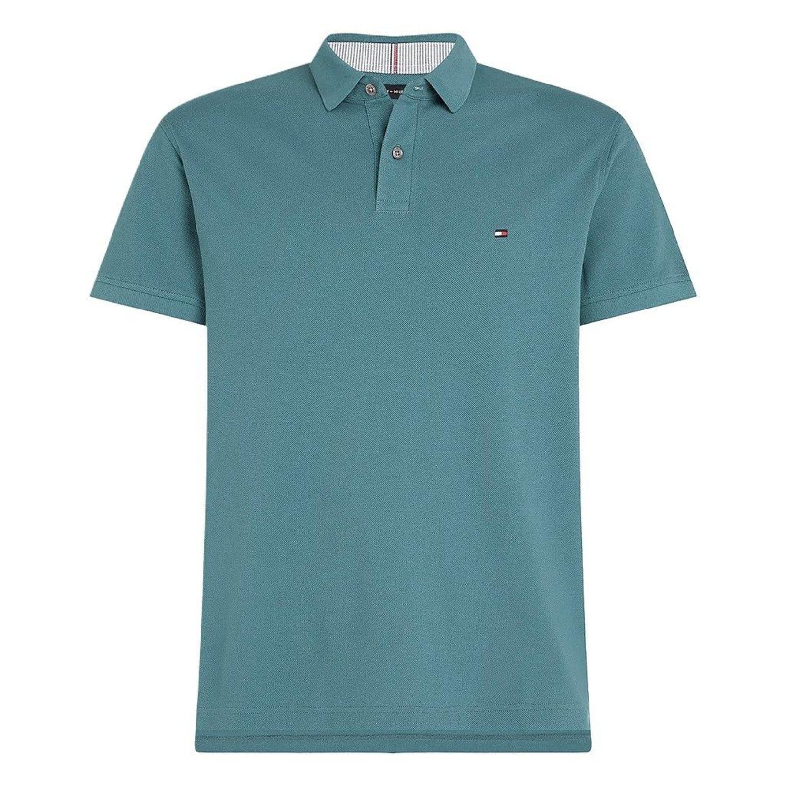 Camiseta Gola Polo Tommy Hilfiger 1985 Regular Água
