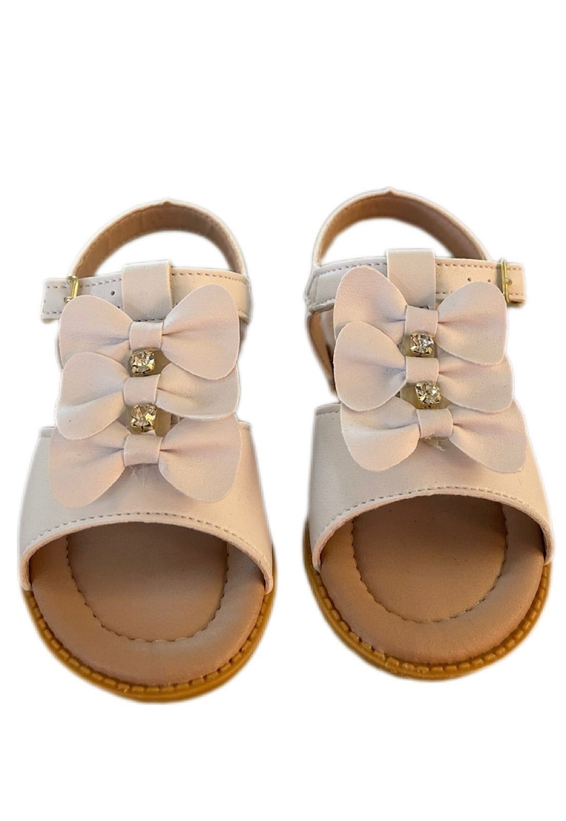 Vista 2 Infantil - Sandália menina infanil Solzim tres laços Branca SOLZIM CALÇADOS branco