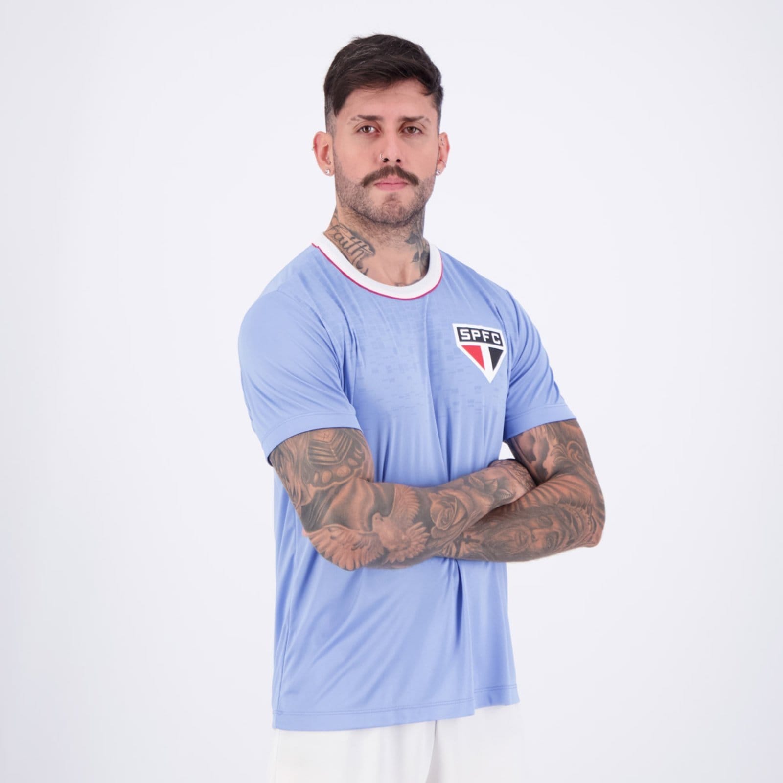 Vista 2 Camisa São Paulo Chocar braziline azul