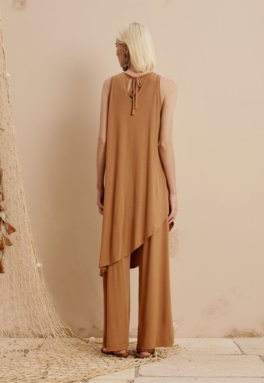 Vista 2 Calça Cós Elástico CaCay marrom