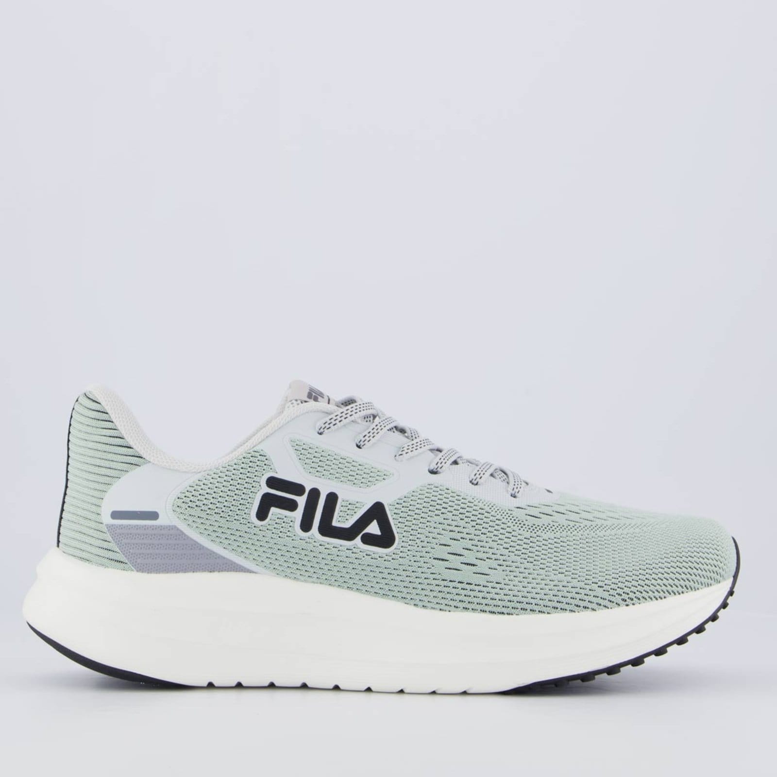 Vista principal Tênis Fila Fastness e Preto Fila cinza