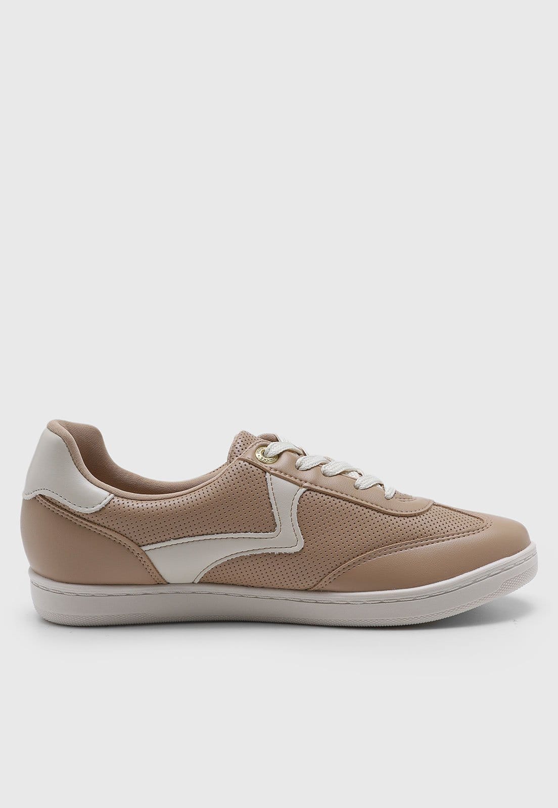 Vista 2 Tênis Modare Cabedal Perfurado Cadarço MODARE nude