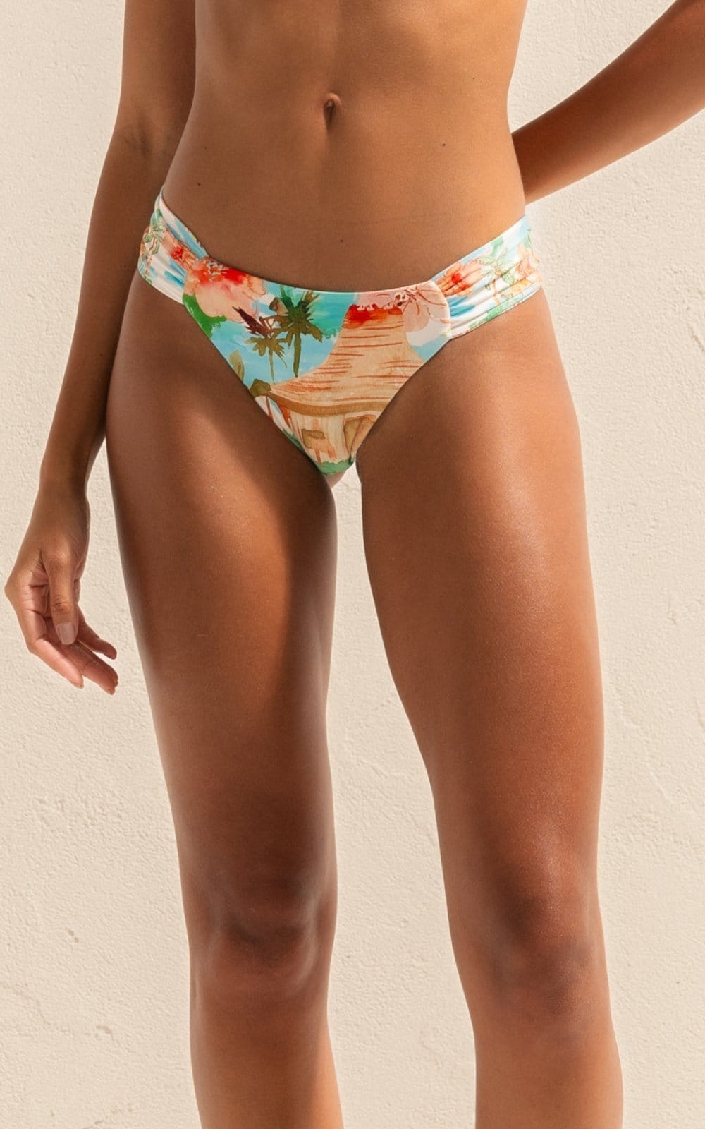 Calça Biquini Lateral Drapeada Miragem BQ1509CL