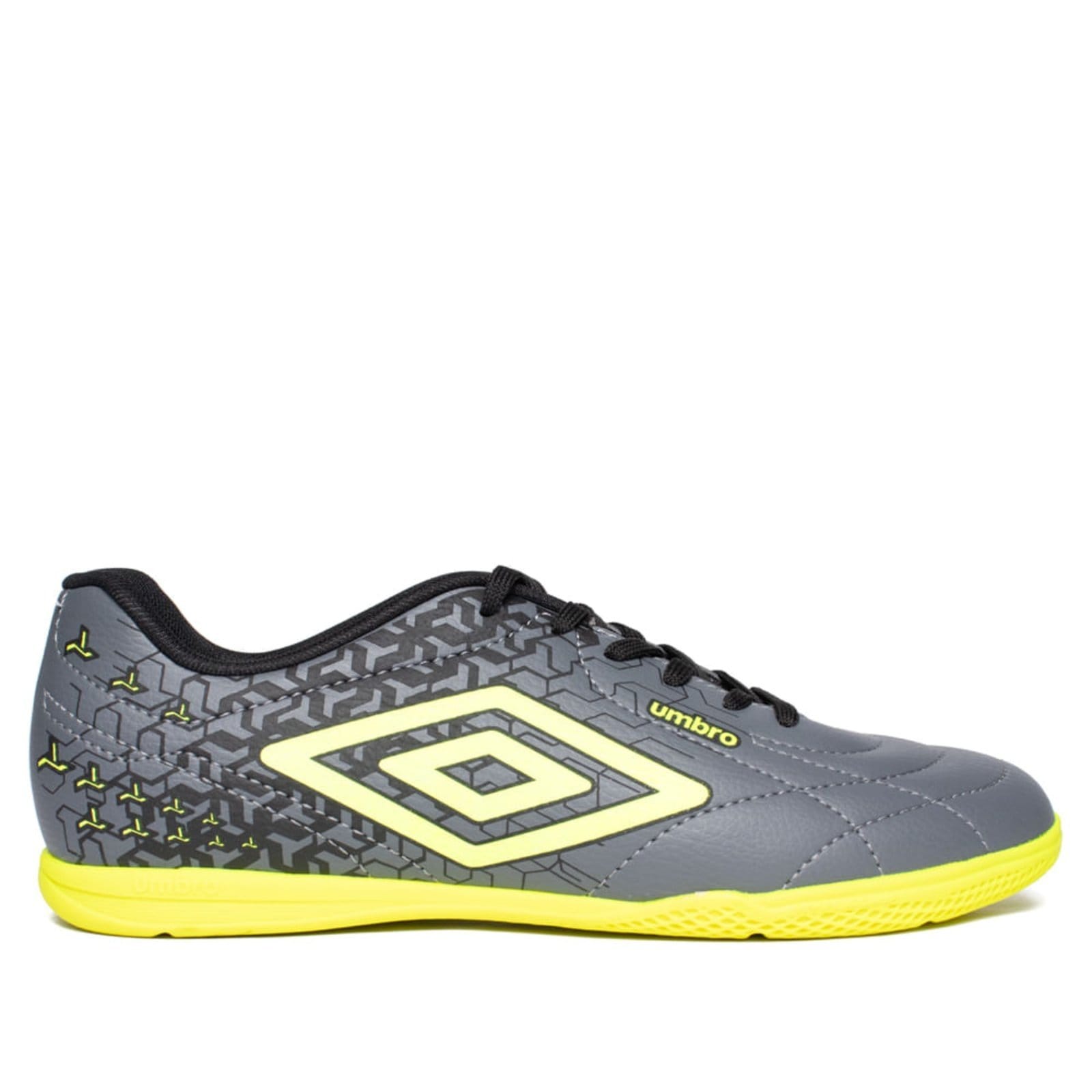 Chuteira Masculina Umbro Class Neo Futsal Cinza/Verde