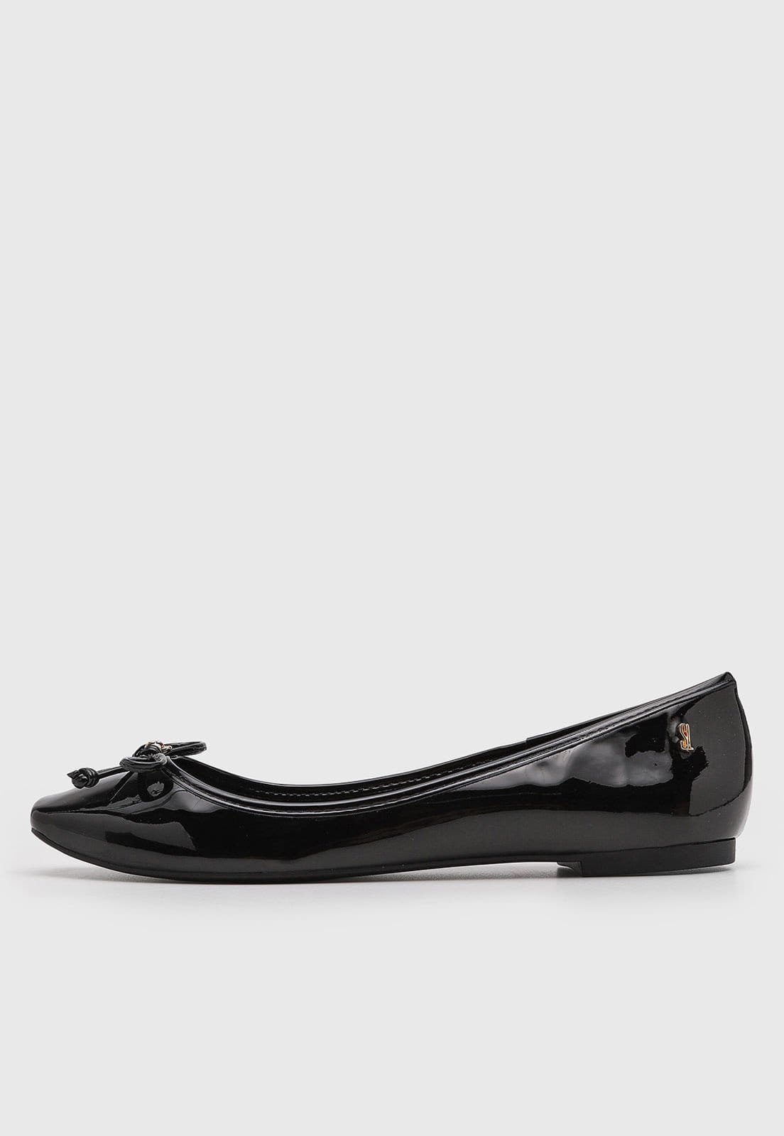 Vista principal Sapatilha Feminina Santa Lolla Laço Preta Santa Lolla preto