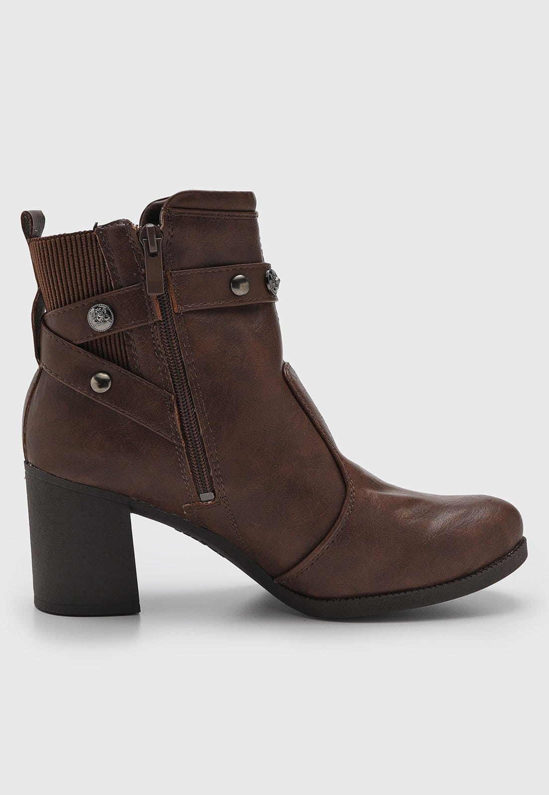 Vista 2 Bota Feminina Dakota Salto Grosso Dakota marrom