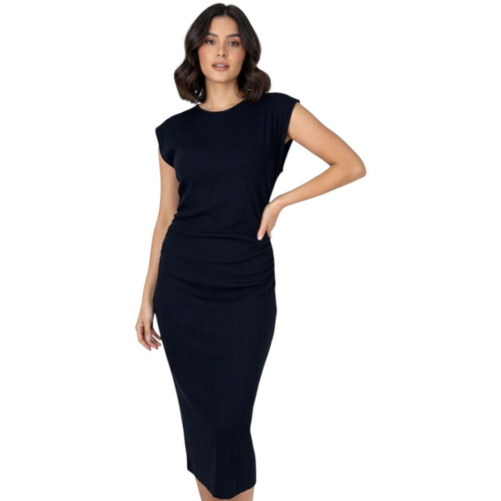 Vista principal Vestido Canelado Triton Triton preto