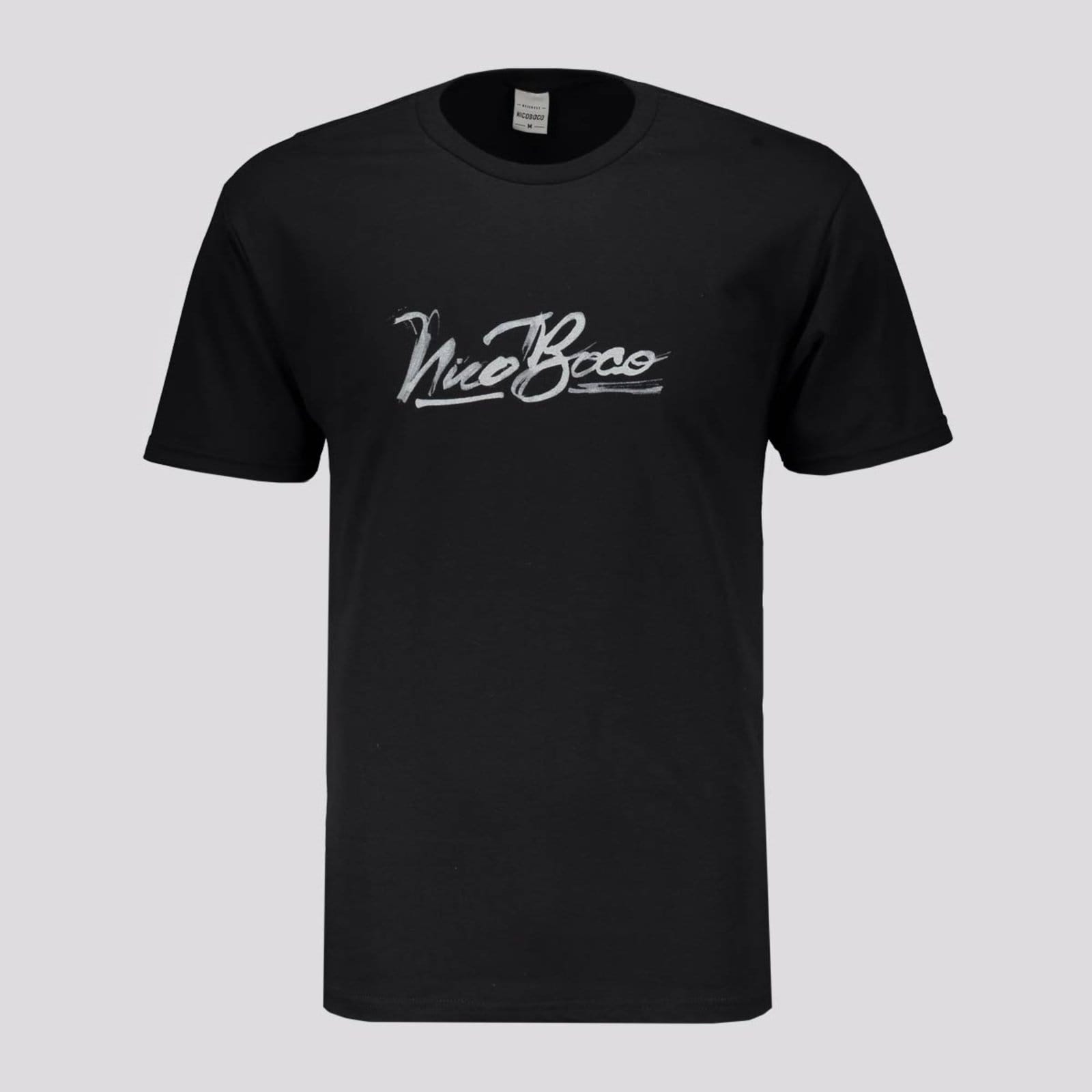 Vista principal Camiseta Nicoboco Zanzibar Preta Nicoboco preto