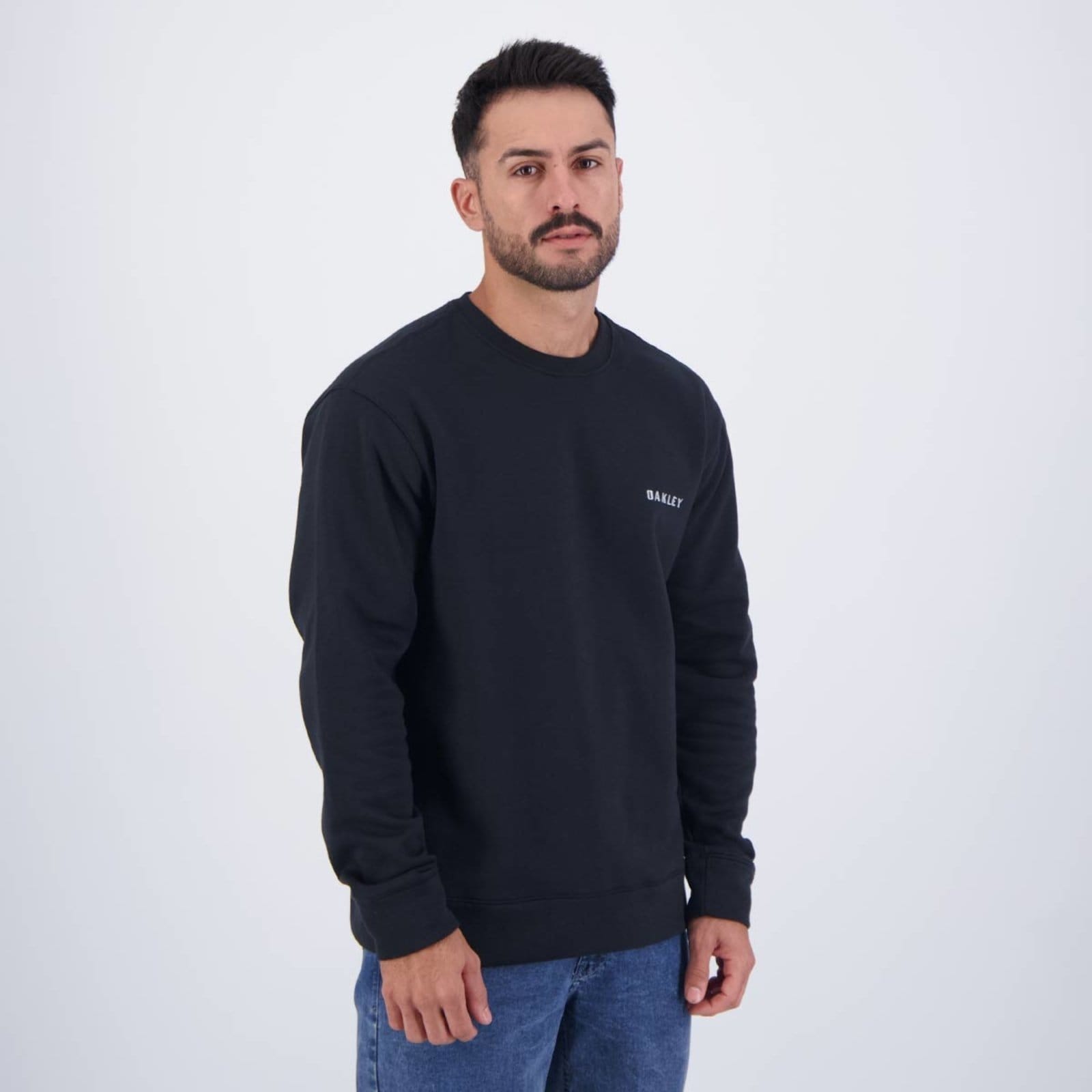 Vista 2 Moletom Oakley Bark Crew Oakley preto