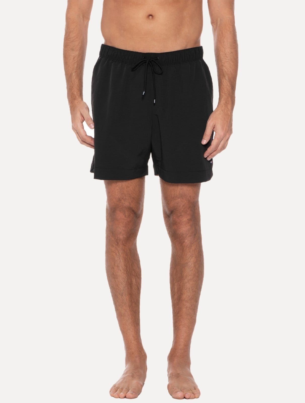 Vista principal Short Tommy Hilfiger Masculino Regular Fit Long Drawstring Preta Tommy Hilfiger preto