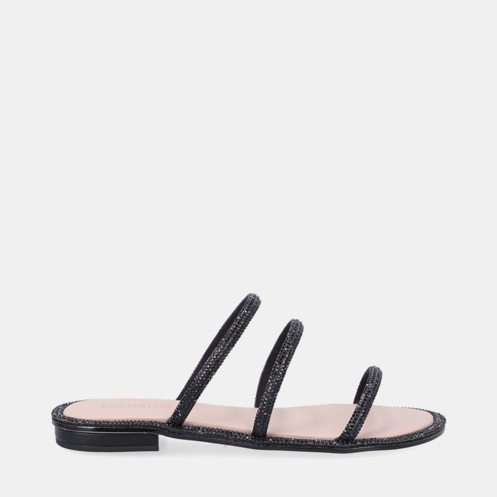 Vista principal Chinelo Couro Luz Da Lua 80150001 Luz Da Lua Luz Da Lua preto