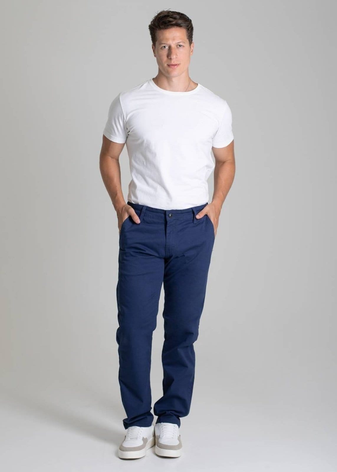 Vista 2 Calça Sarja Sawary Skinny - 279499 Sawary azul