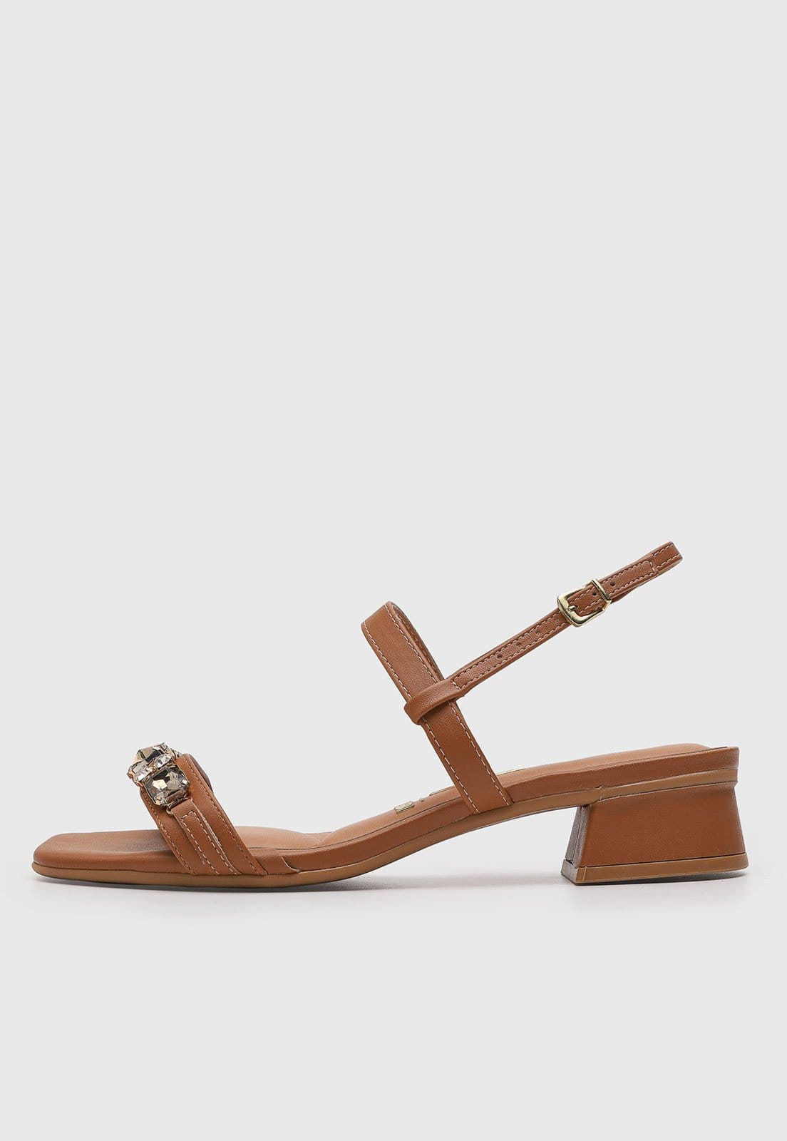 Sandália Feminina Vizzano Tiras Pedraria