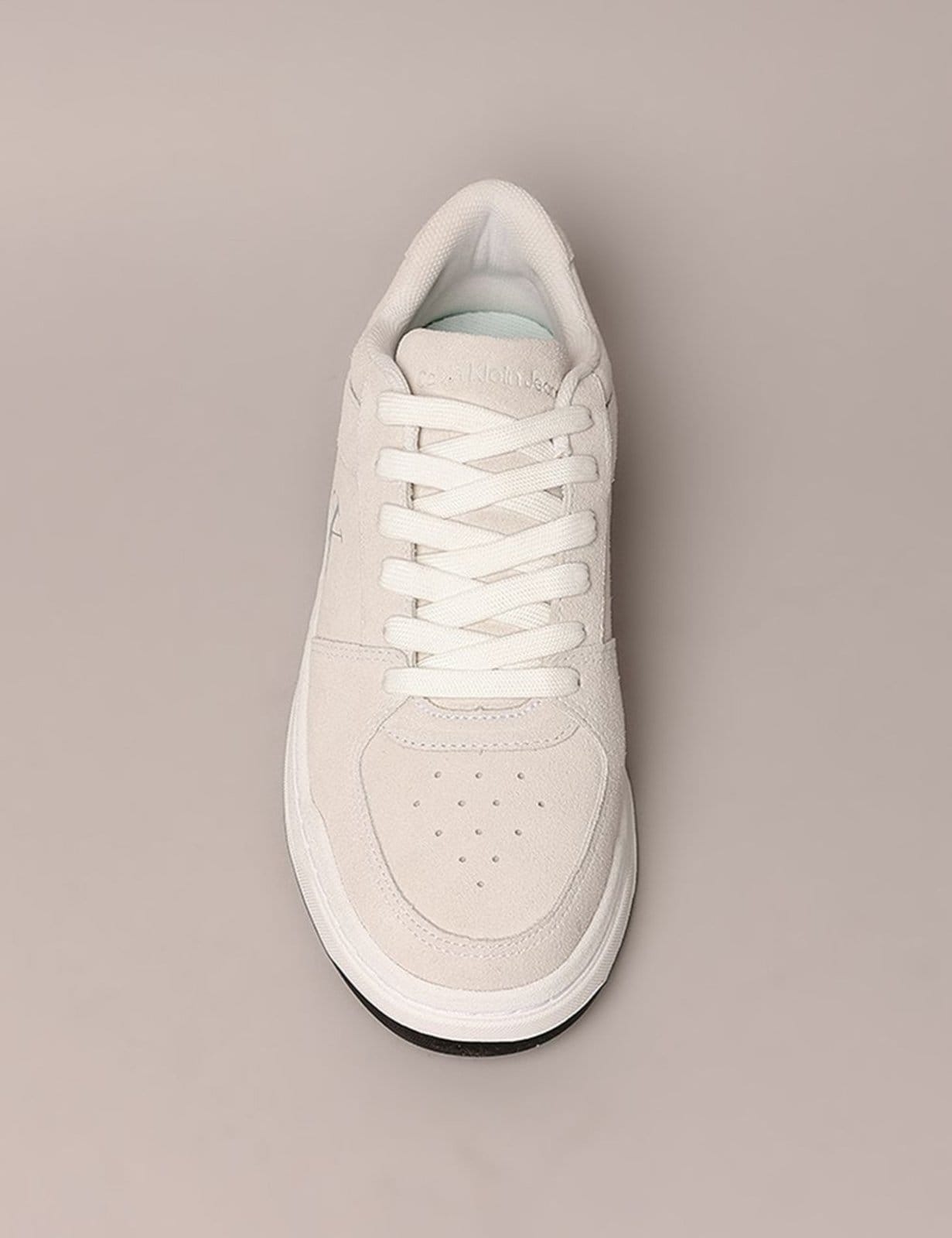 Vista 2 Tênis Masculino Court Camurça Calvin Klein Jeans - Off White Calvin Klein Jeans off-white white