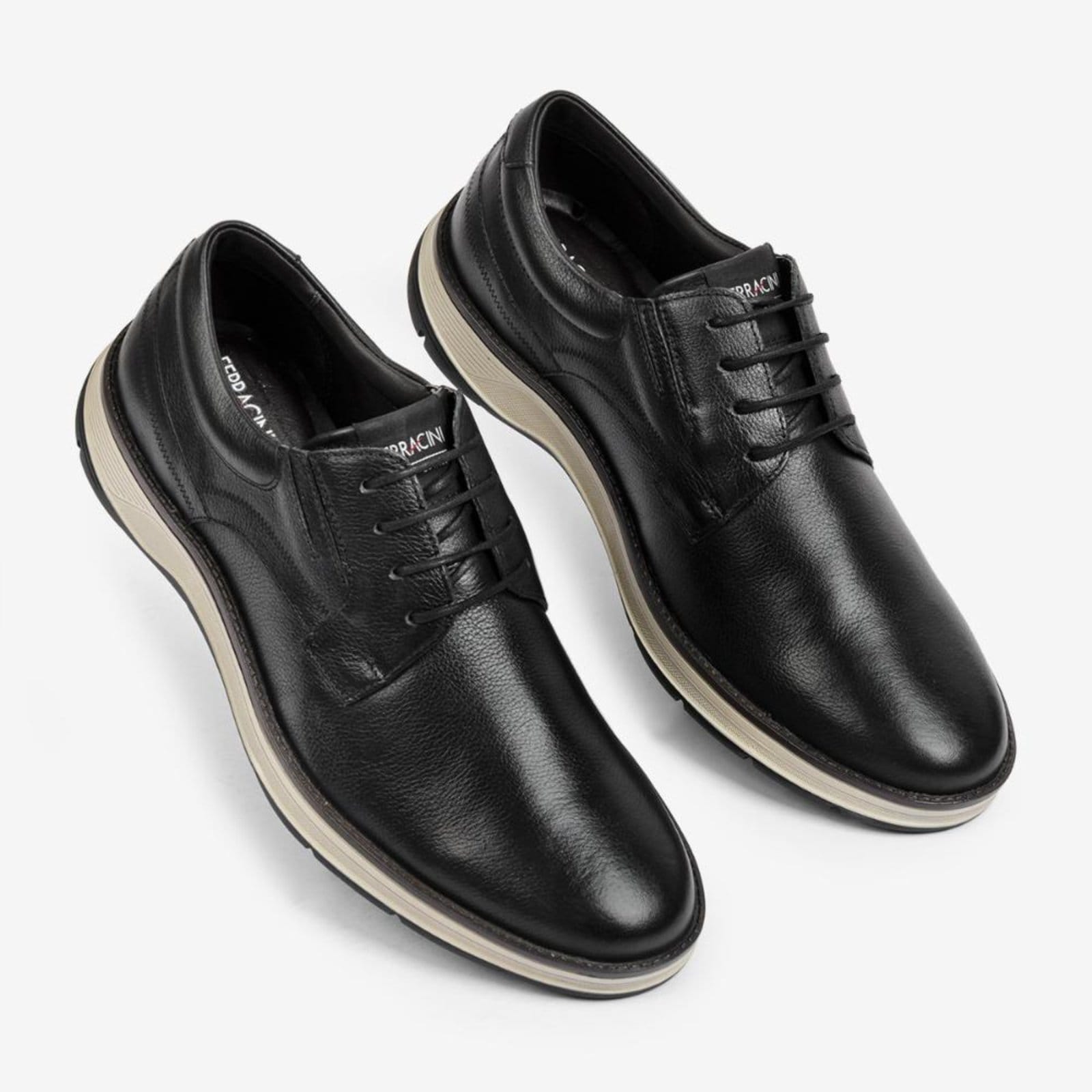 Vista 2 Sapato Casual Couro Ferracini Masculino Fluence 5540-559G FERRACINI preto