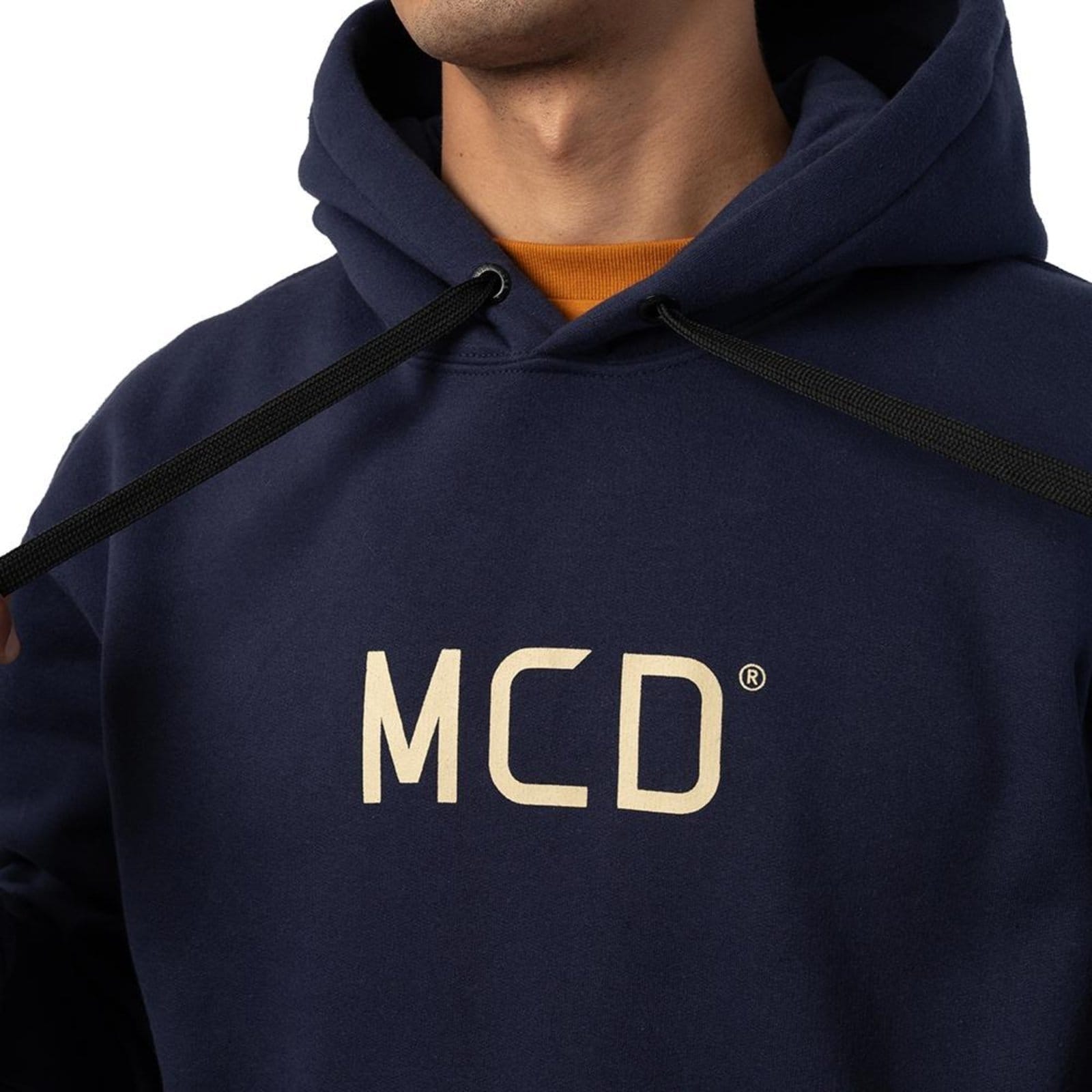 Vista 2 Moletom MCD Canguru Fechado MCD WT25 Marinho Abismo MCD azul marinho