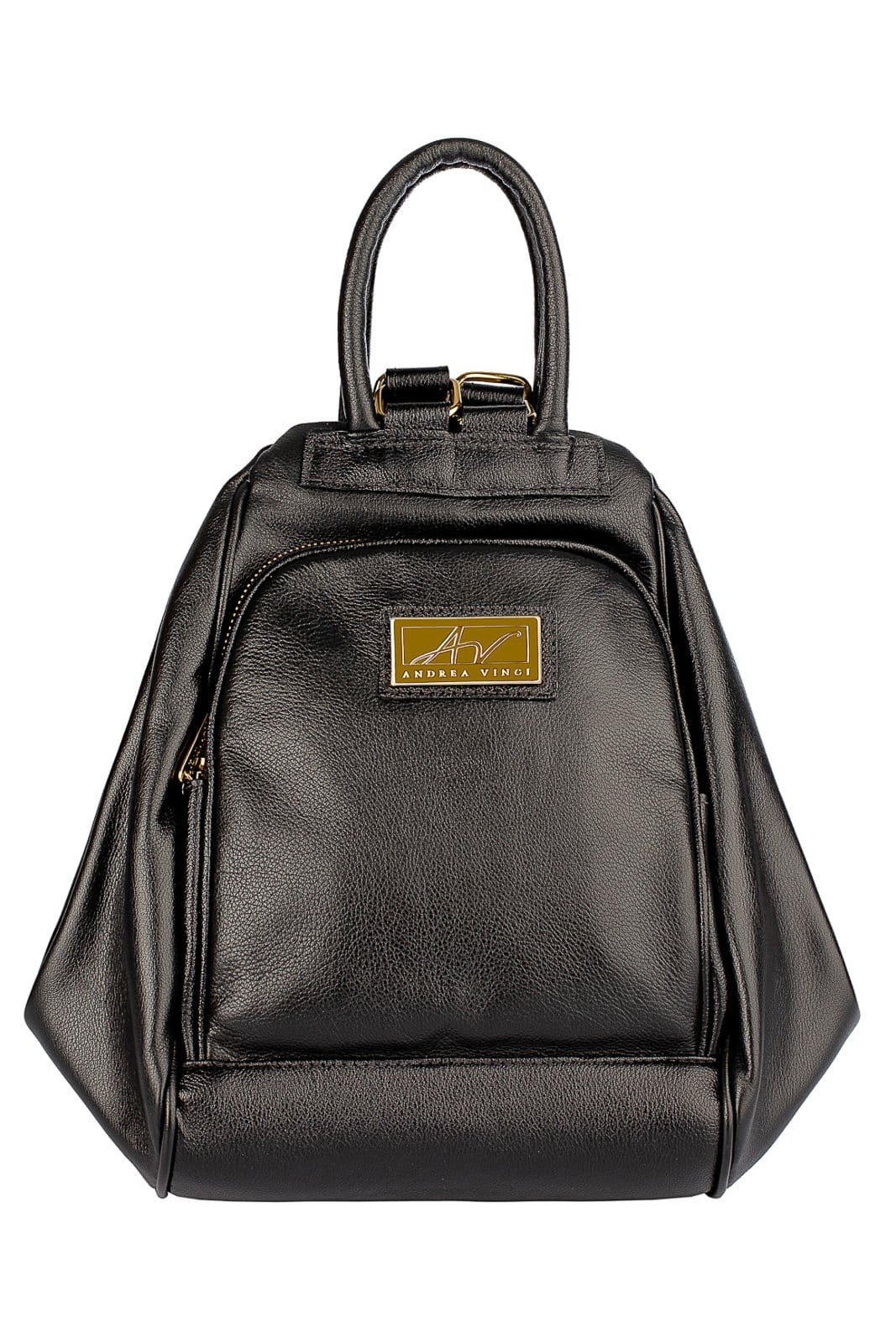 Mochila 3 em 1 de couro liso Sabrina