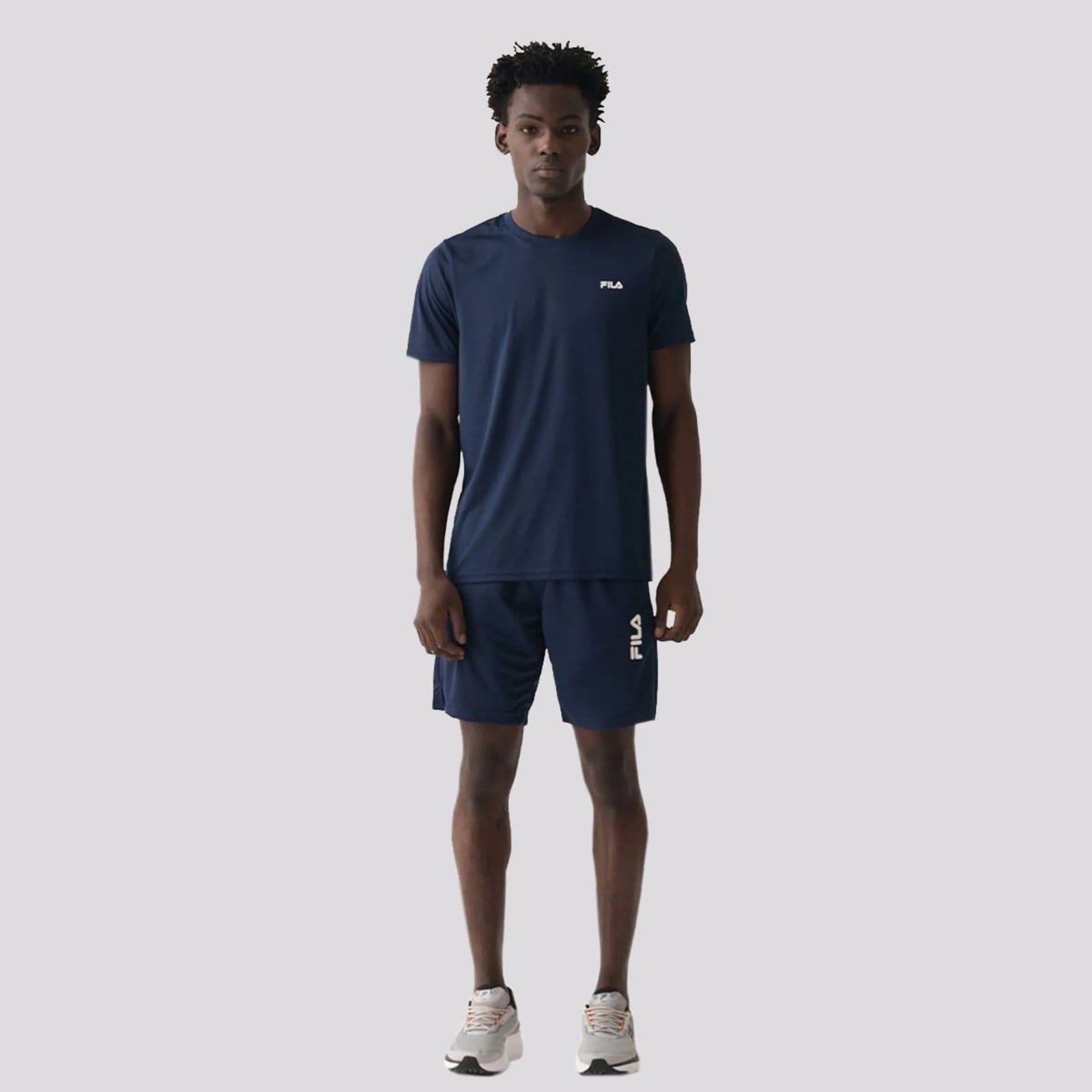 Vista principal Bermuda Fila Sports Myler Marinho Fila azul marinho