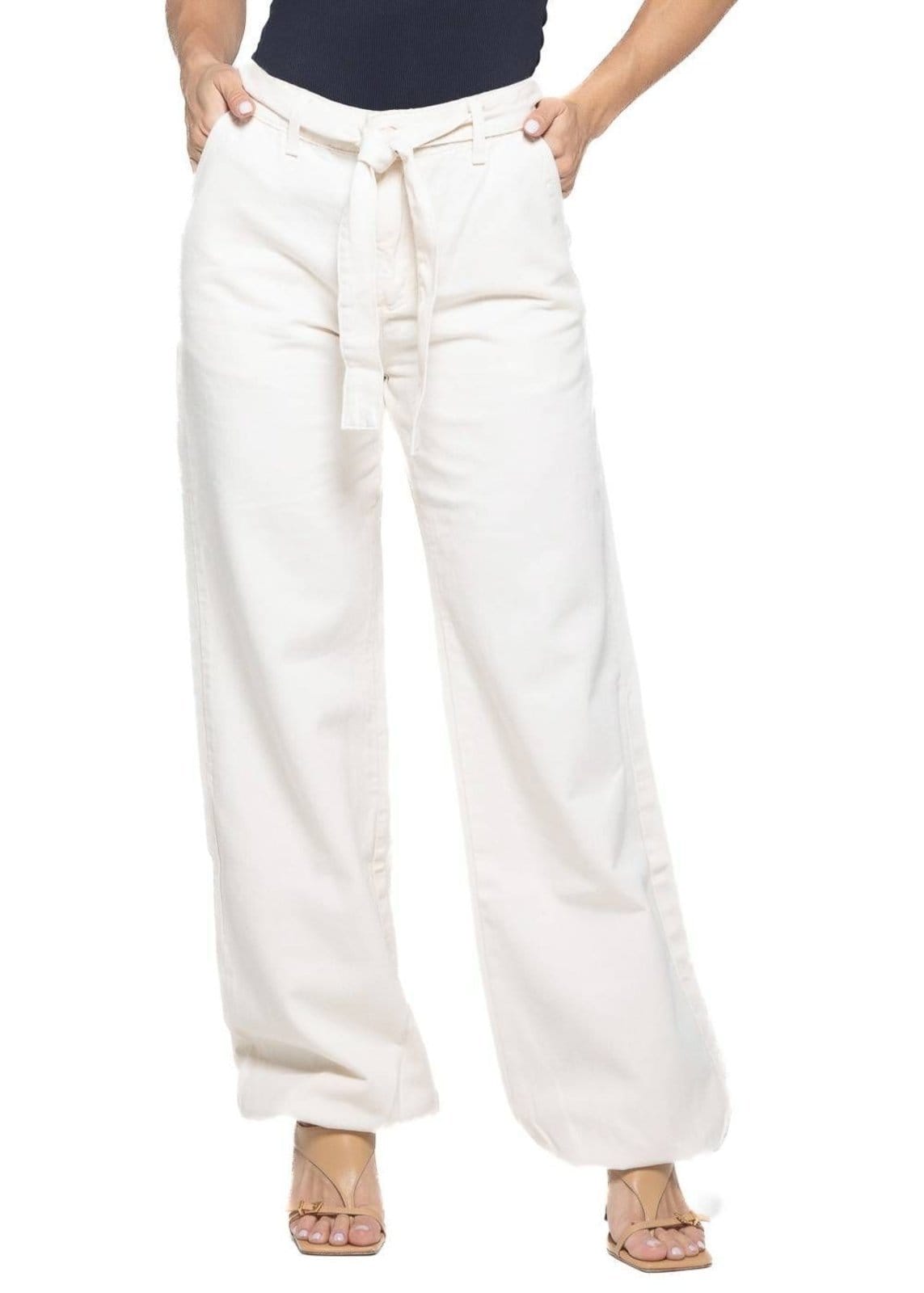 Vista principal Calça Sarja Sawary Balonê - 281813 Sawary bege