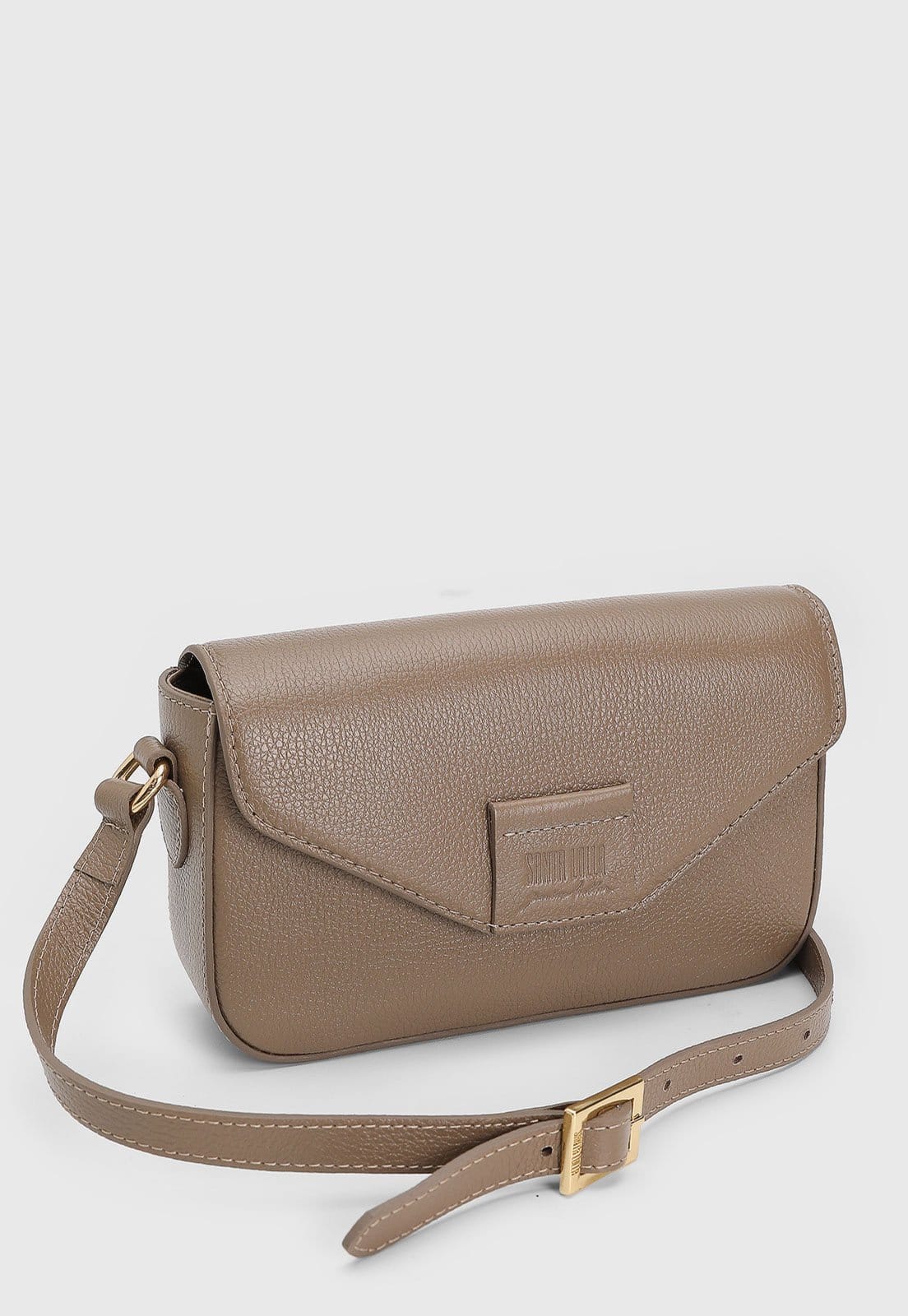 Vista 2 Bolsa Feminina Santa Lolla Texturizada Taupe Santa Lolla marrom