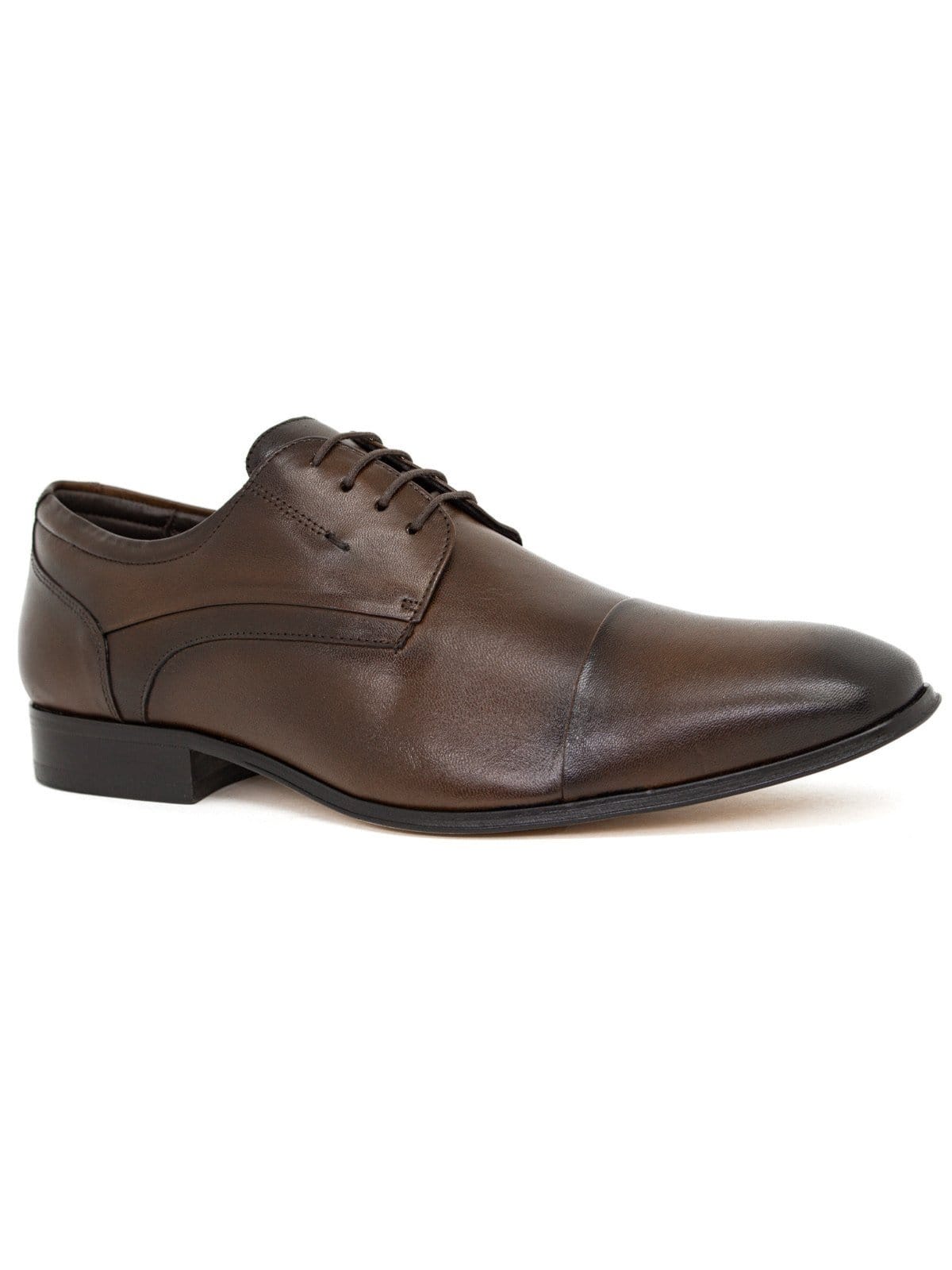 Vista 2 Sapato Social Masculino Jota Pe Di Caprio Couro Marrom Dark Brown Jota Pe preto brown