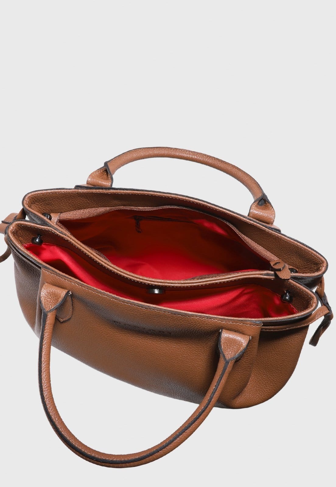 Vista 2 Bolsa Transversal Couro Mariart Capitólio Camel Mariart caramelo