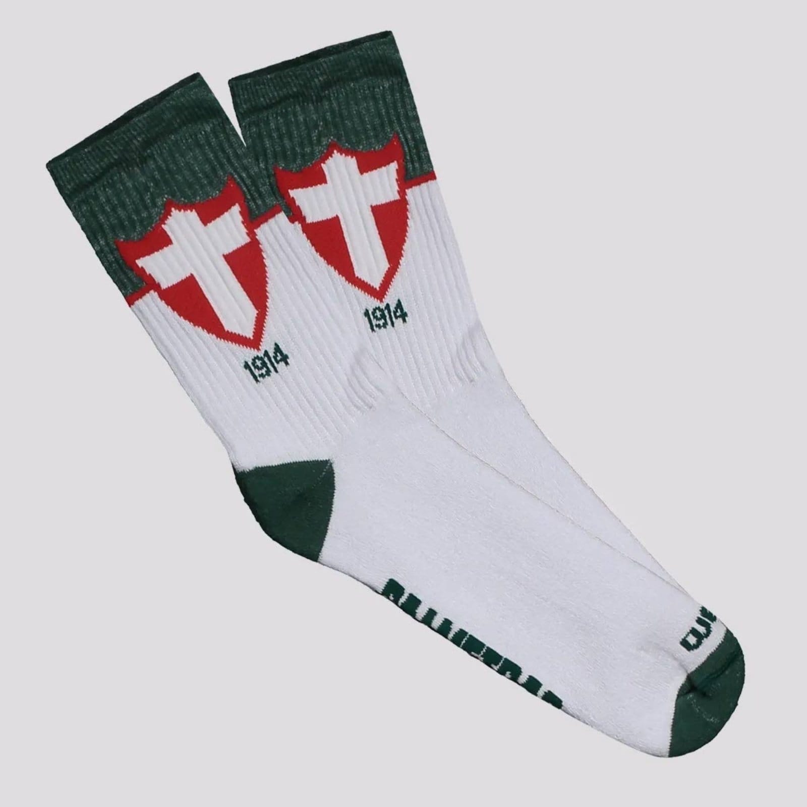 Vista 2 Kit Meias Rikam Palmeiras 2 Pares Rikam branco