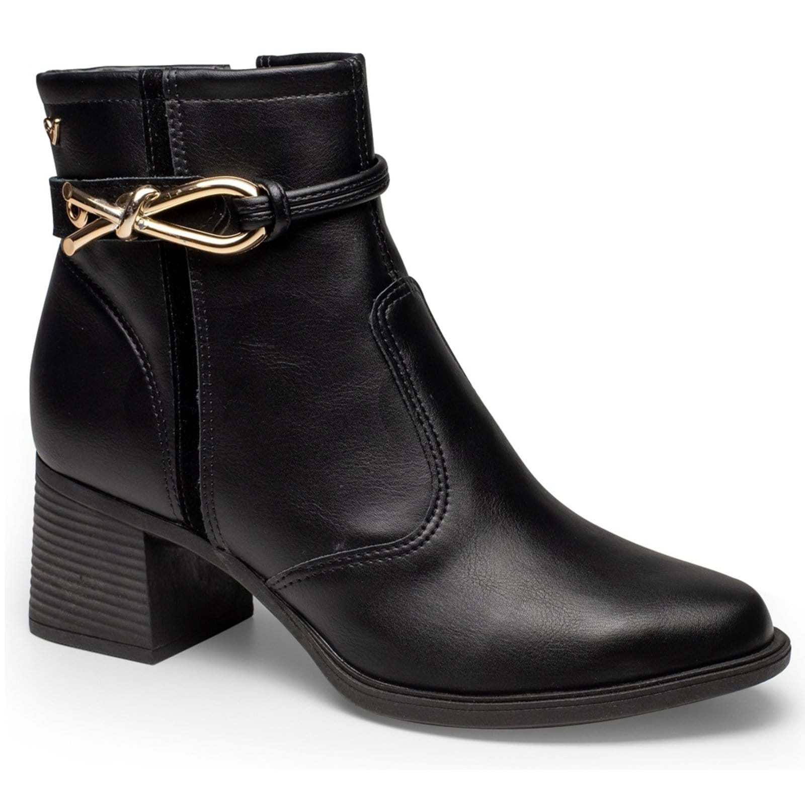 Vista principal Bota Cano Baixo Mississipi J0342 Feminina - Preta MISSISSIPI preto