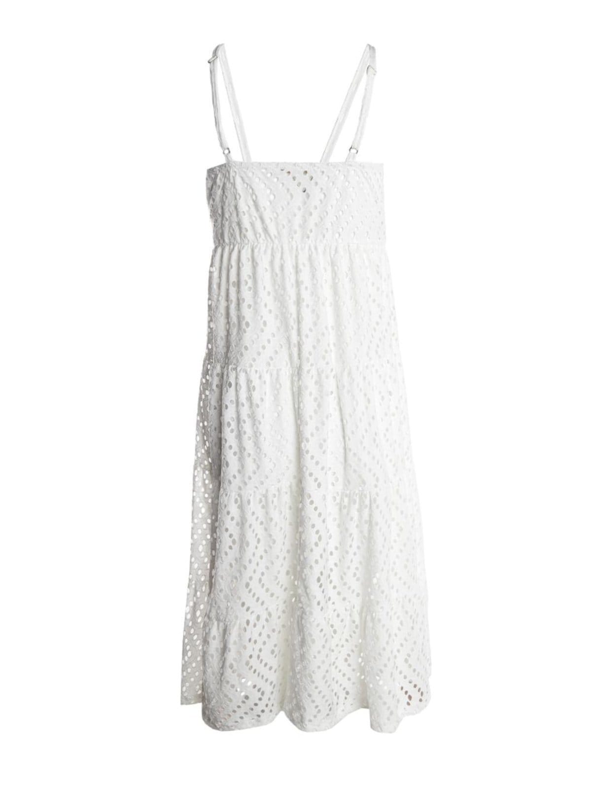 Vista 2 Vestido édio Malha Laise Autentique Feminino OFF WHITE Autentique unico white