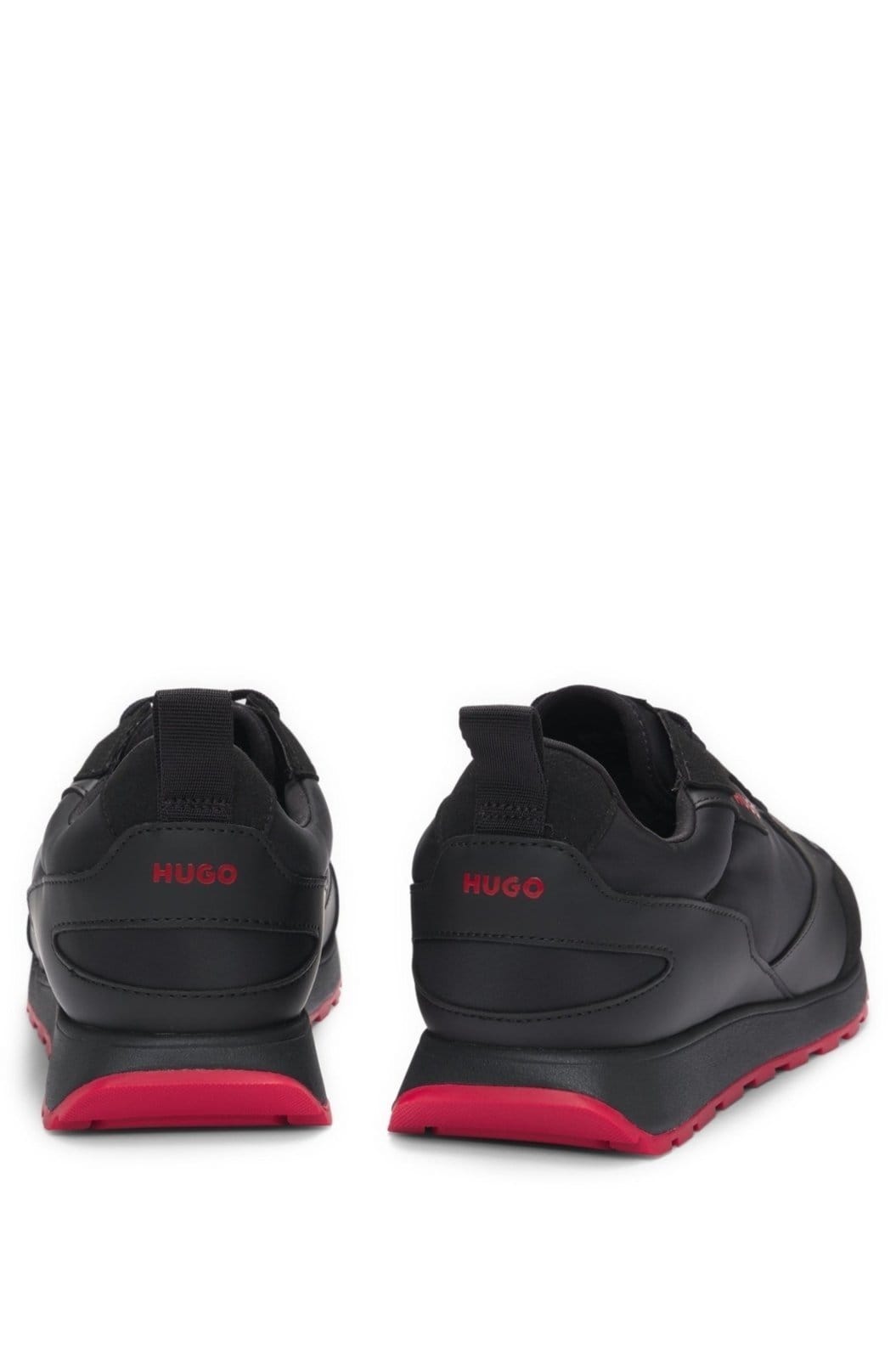 Vista 2 Tênis De Material Misto Com Detalhes Da Marca HUGO preto