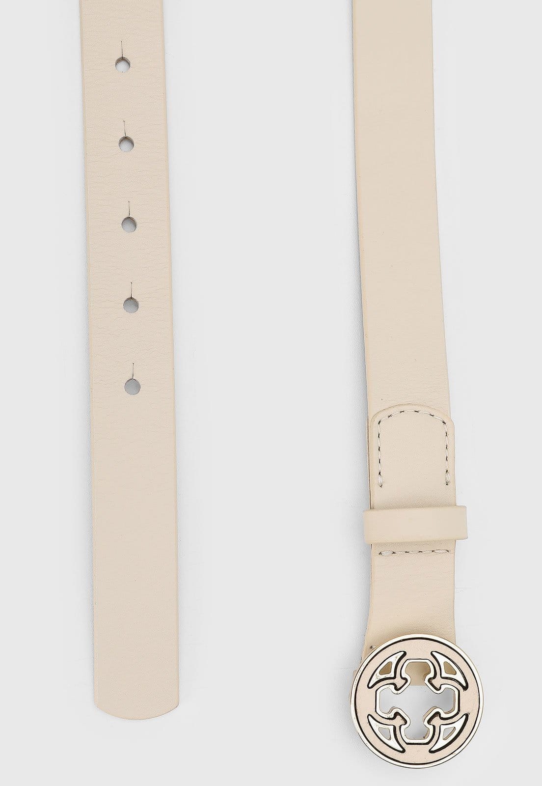Cinto Feminino Capodarte Fivela Monograma Vanilla